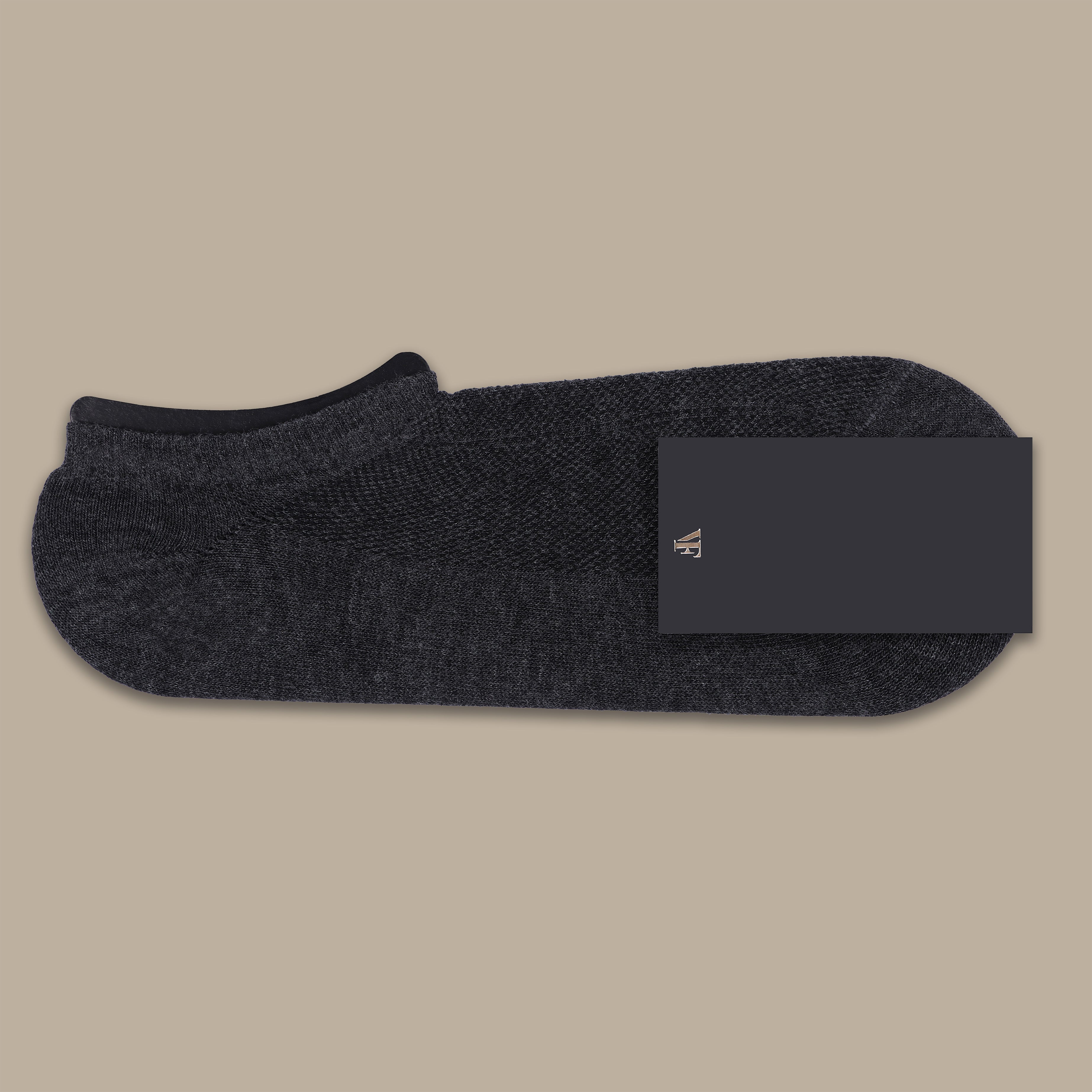 Dark Grey Half Down Basic Socks