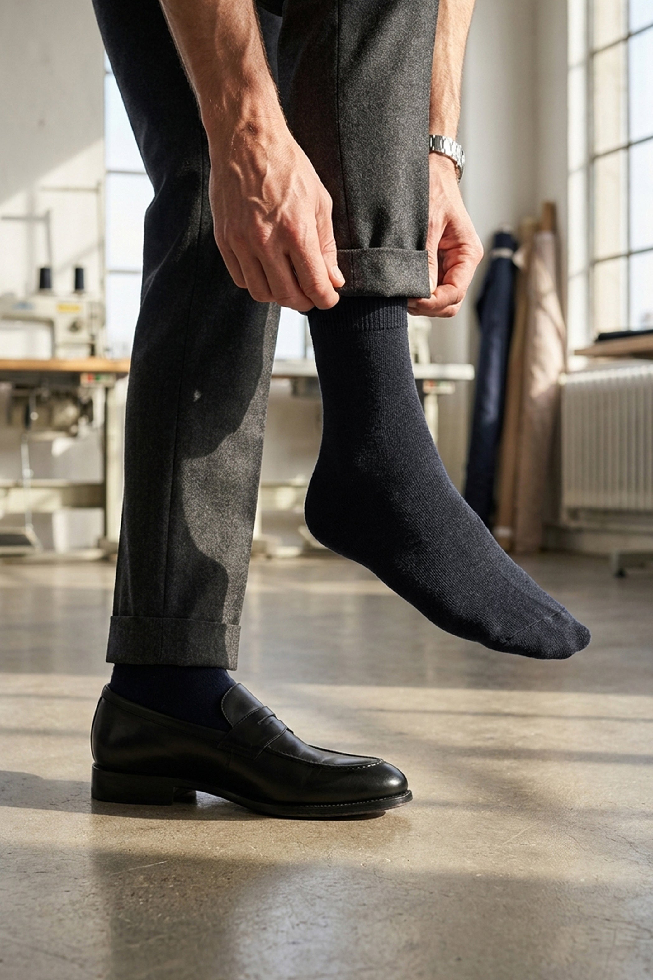 Black D'Écosse Socks