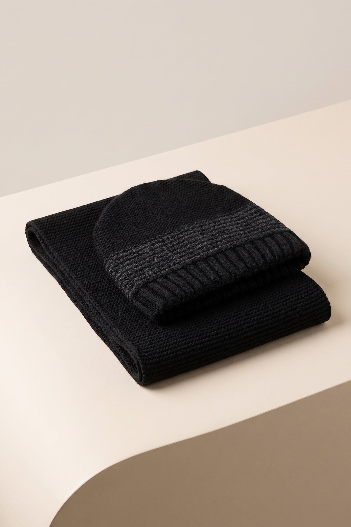 Striped Beanie & Scarf Set