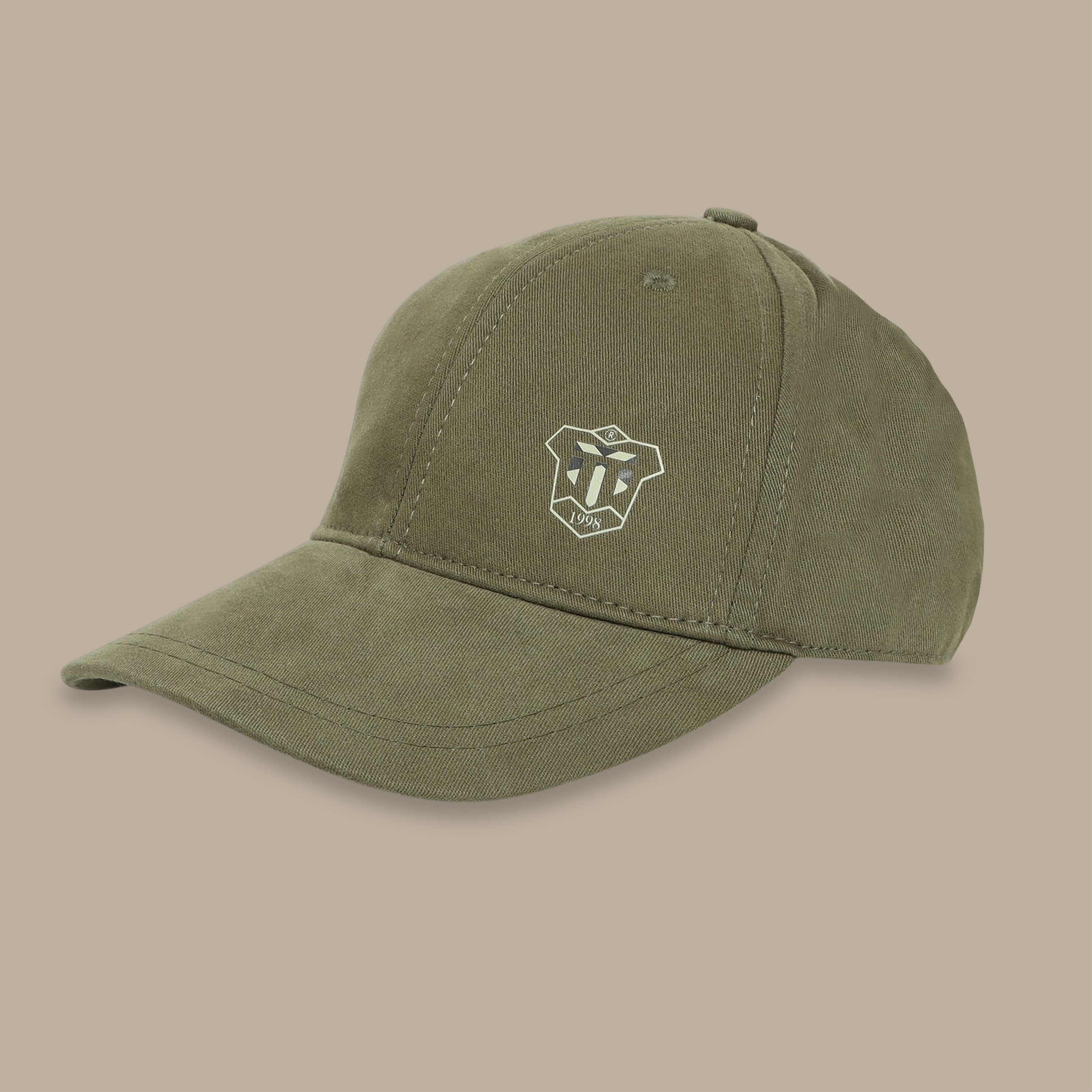 Khaki Casual Cotton Hat