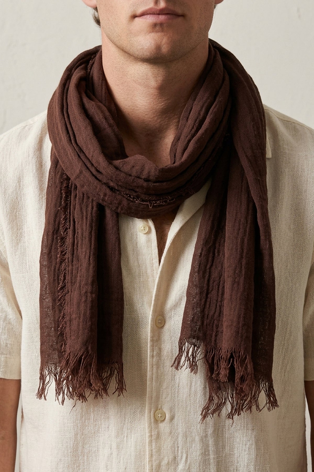 Plain Brown Scarf