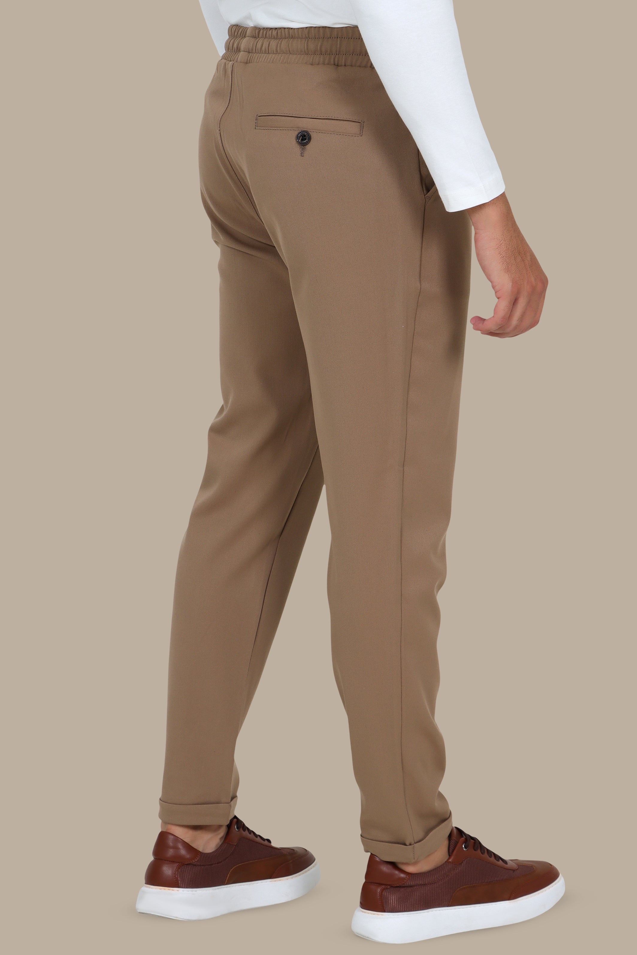 Dark Beige Slim-Fit Jogger