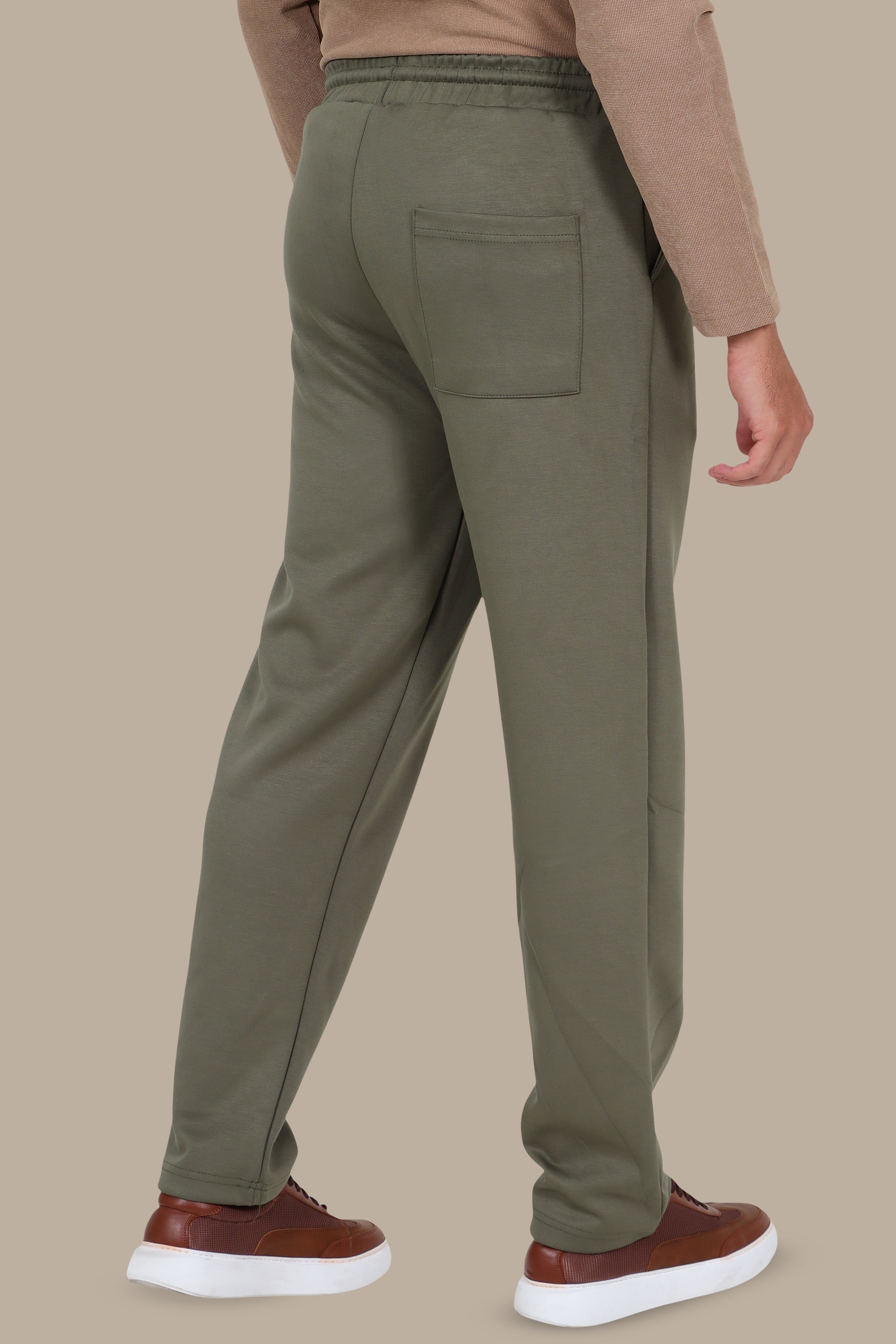 Khaki Casual Trousers – Regular Fit