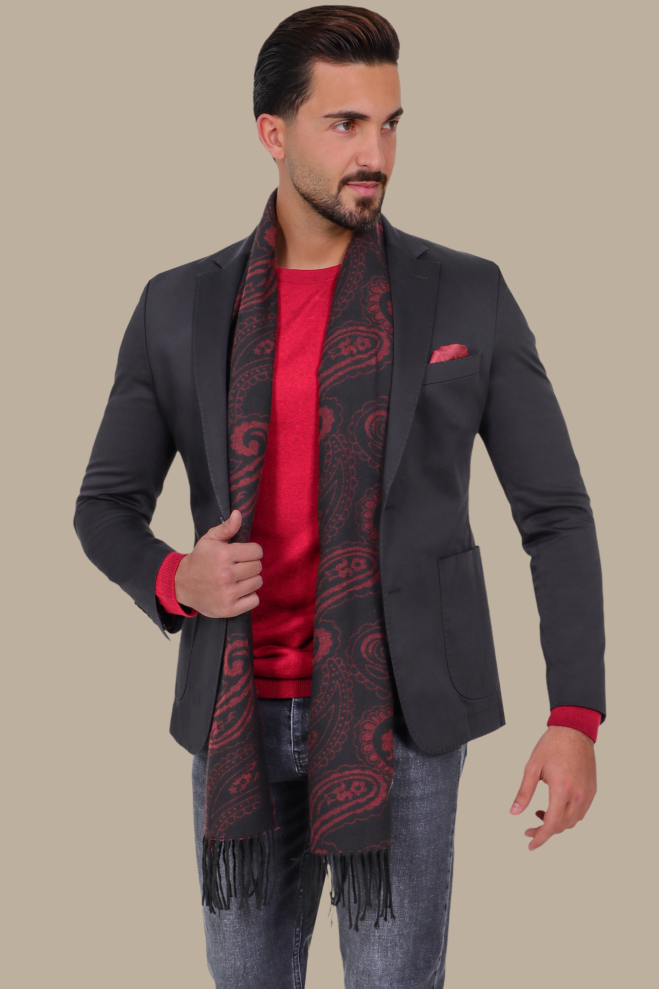 Chic Sophistication: The Satin Patch Black Blazer