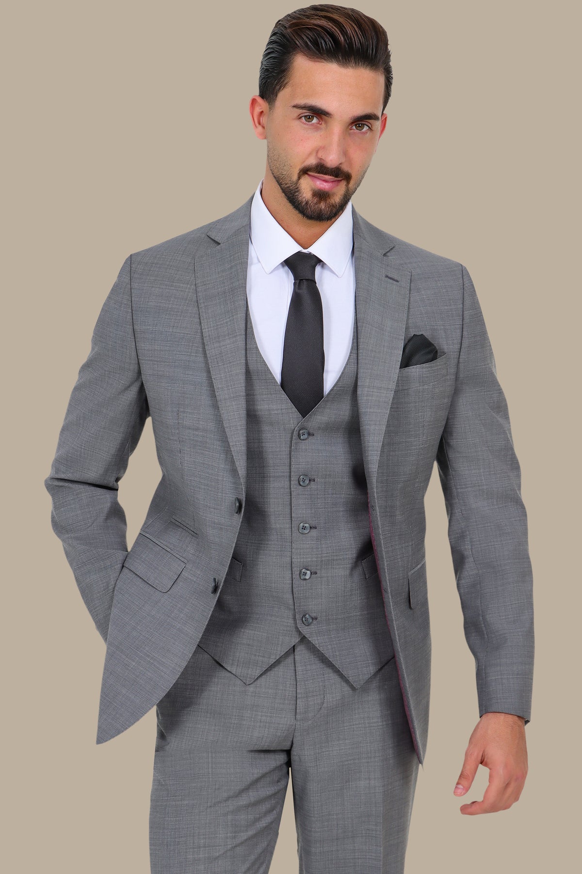 Wool Notch Filafil 3-Piece Suit