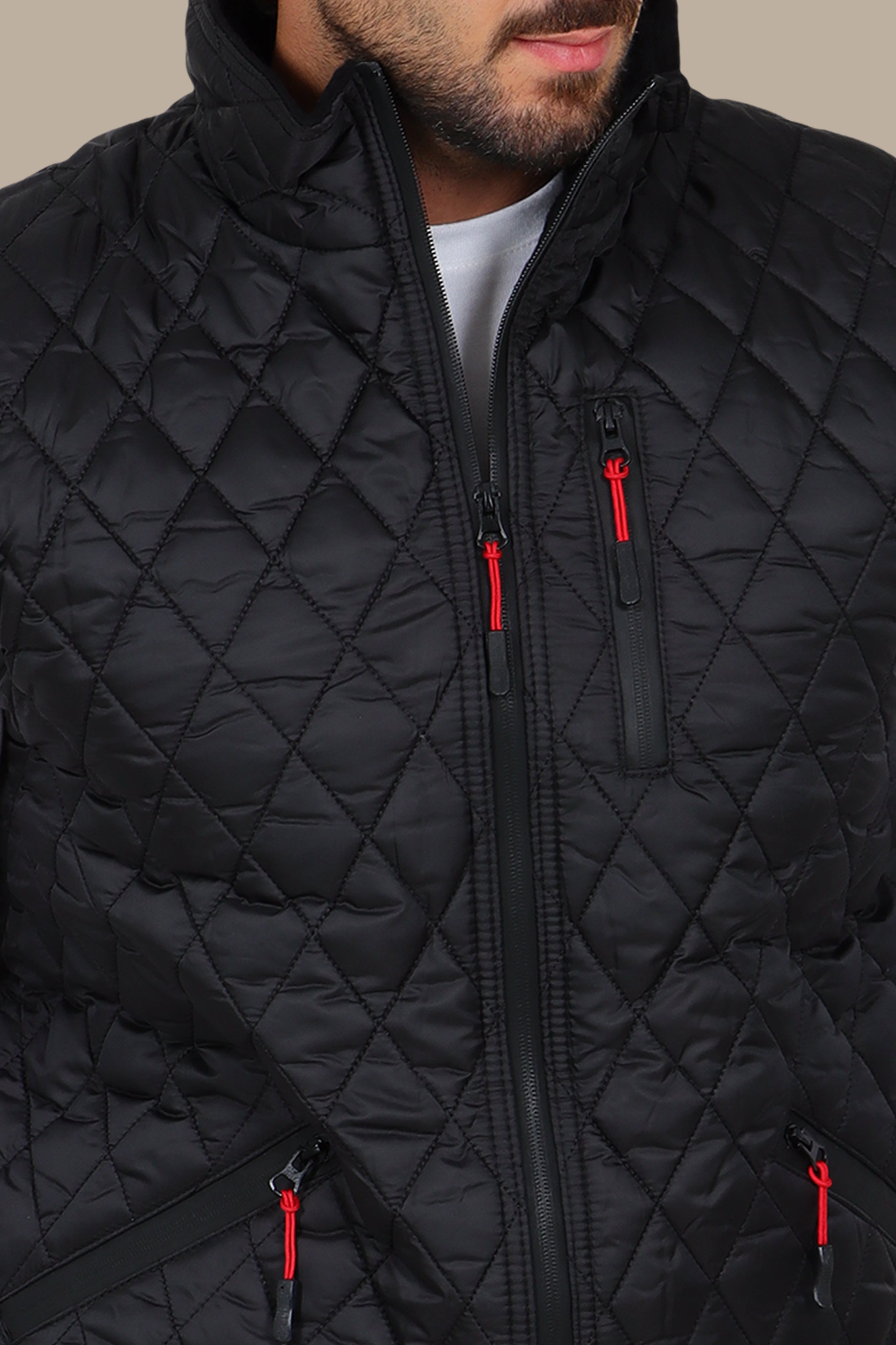 Black Quilted Classic Puffer Vest