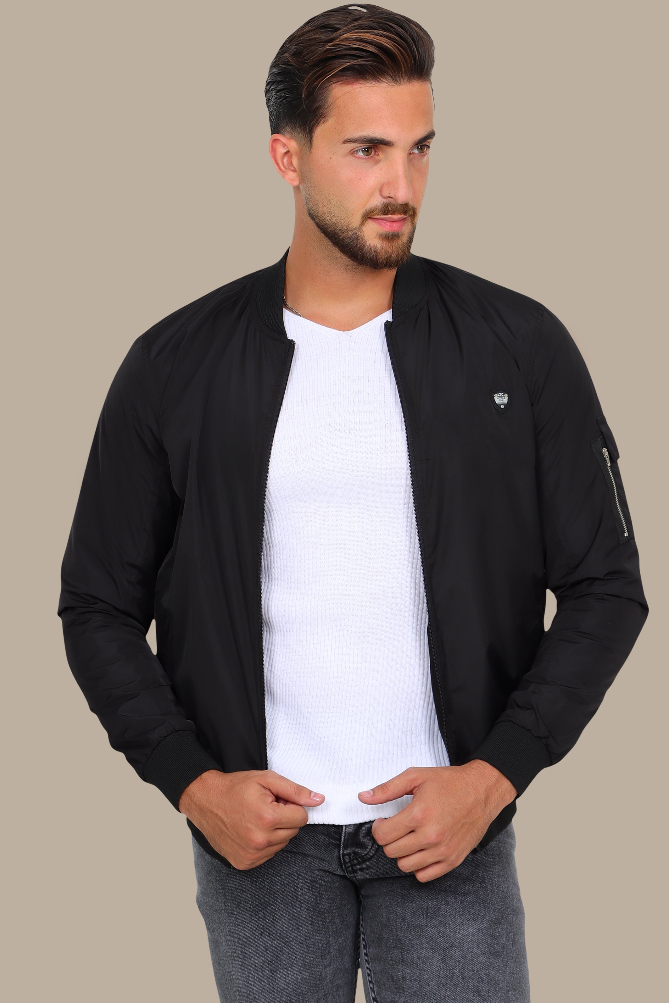 Essential Elegance: Classic Black Jacket Blouse