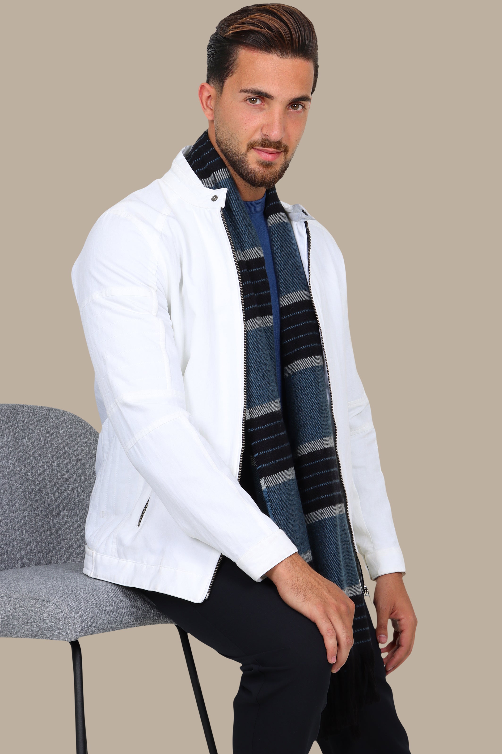 White Cotton Mao Jacket: Effortless Elegance for Every Occasion