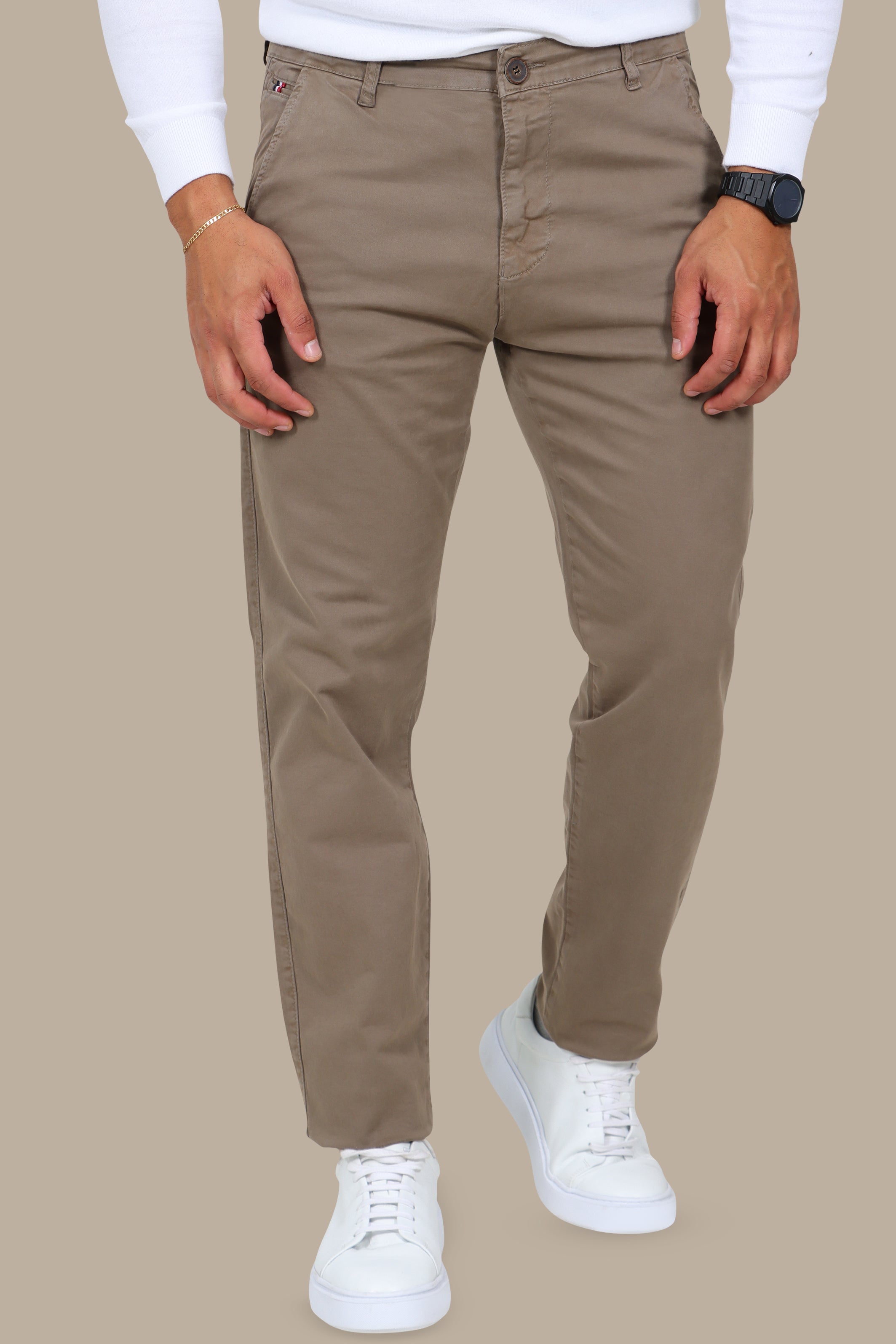 Olive Regular-Fit Chino (Big Size)