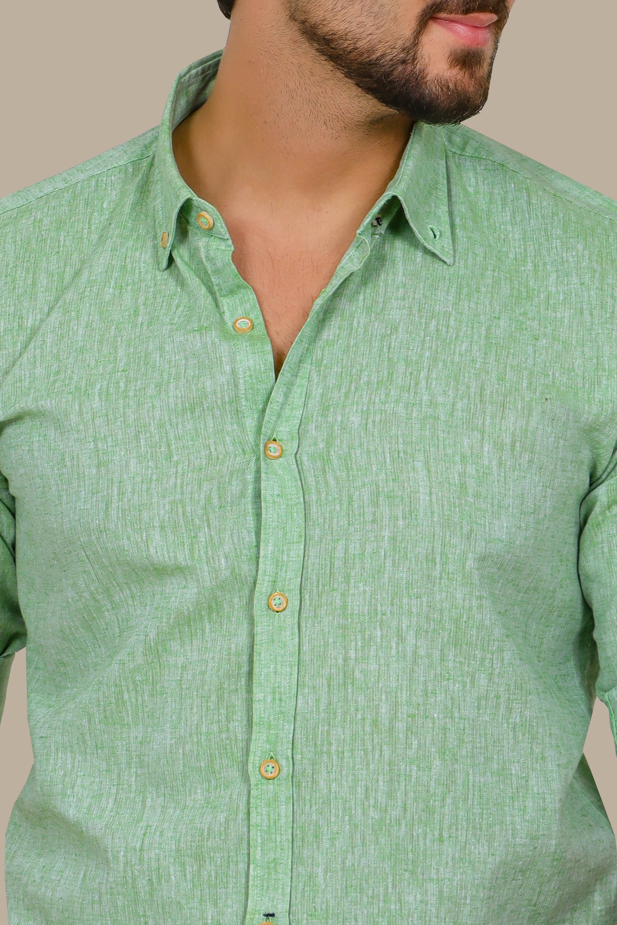 Shirt Linen Colar | Pistache