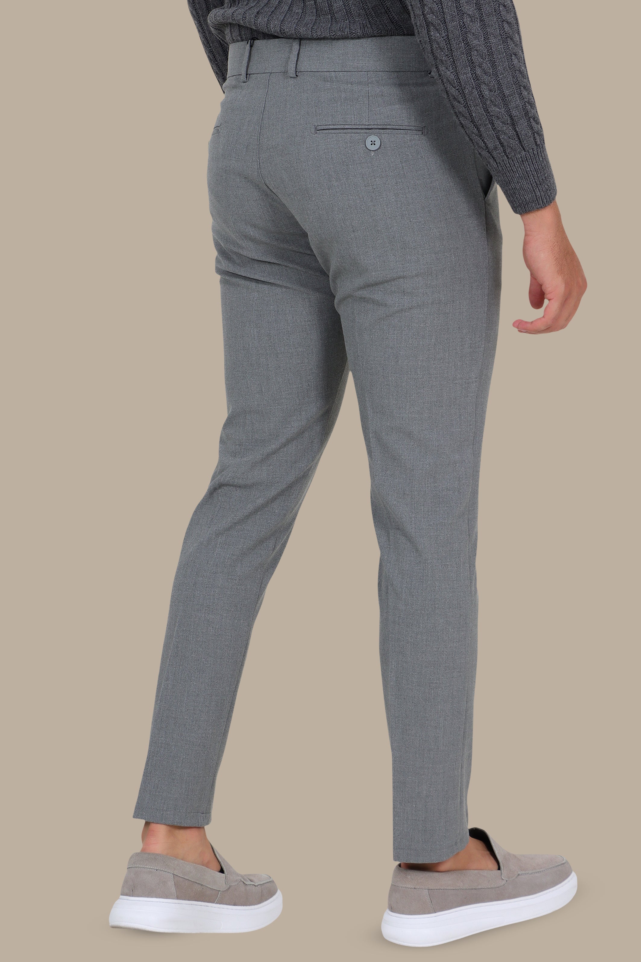 Classic Slim Fit Pant in Grey