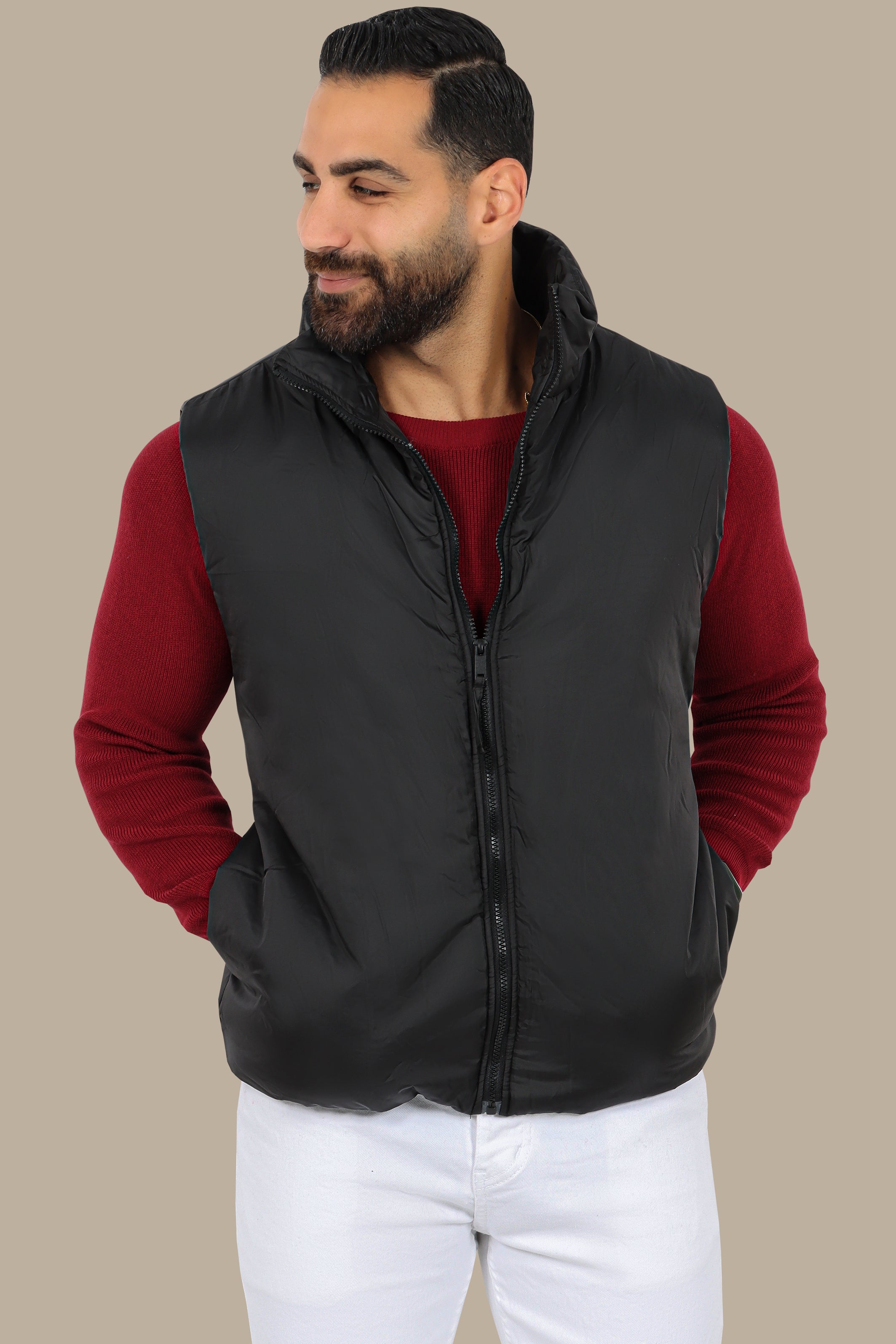 Classic Black Basic Vest