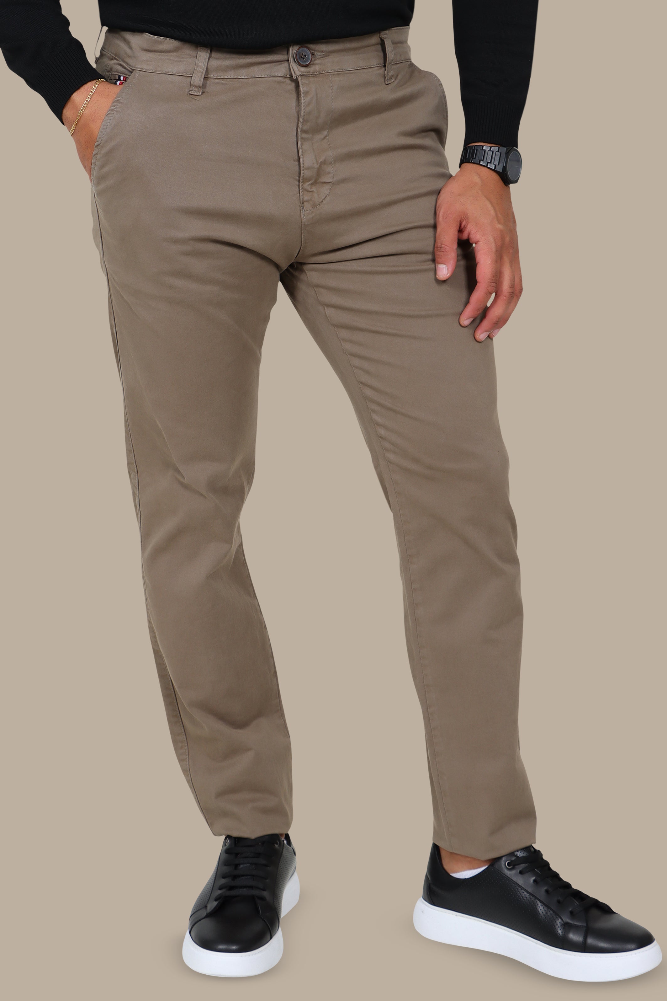 Olive Regular-Fit Chino (Big Size)