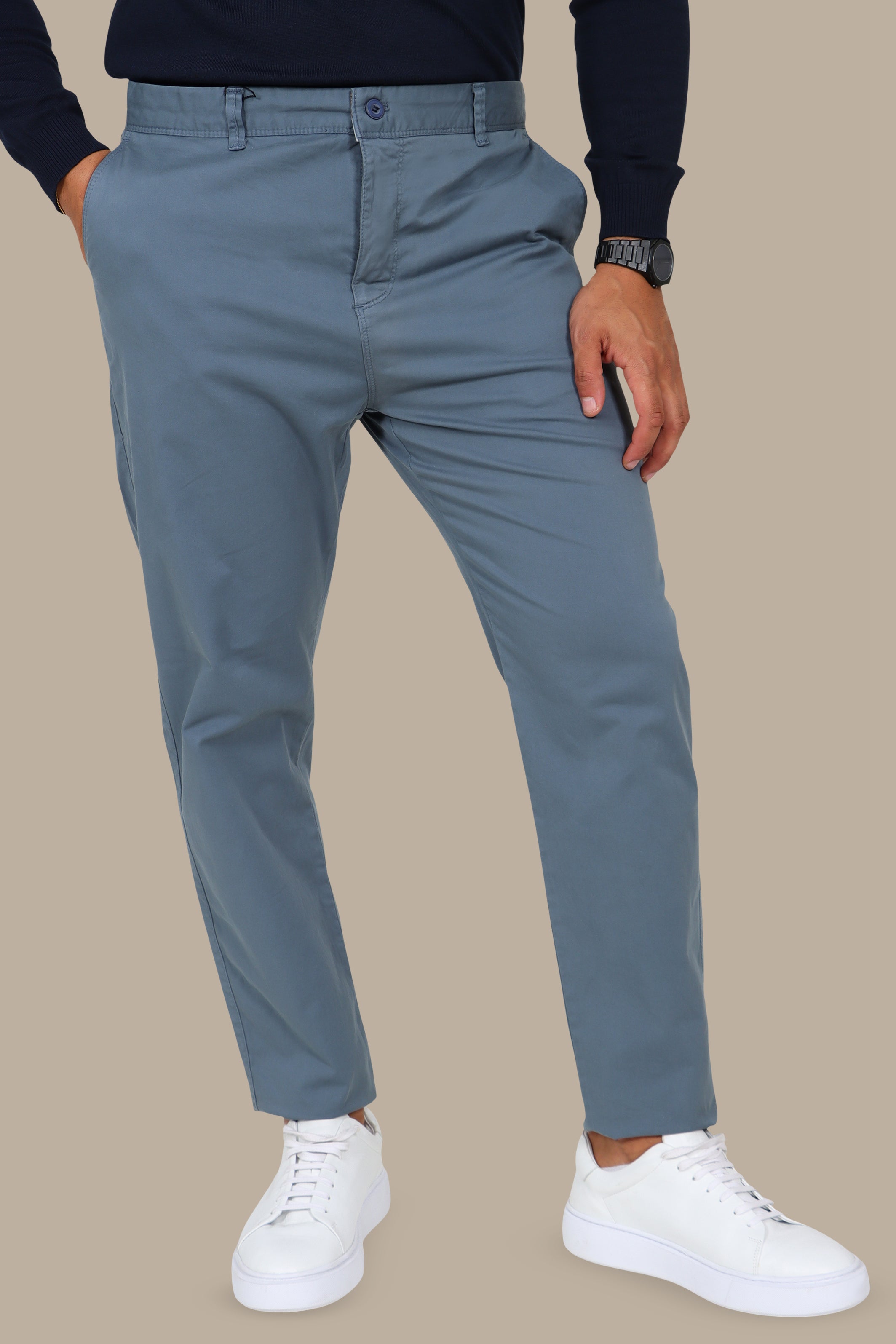 Petrol Chino in Refined Basic Cut