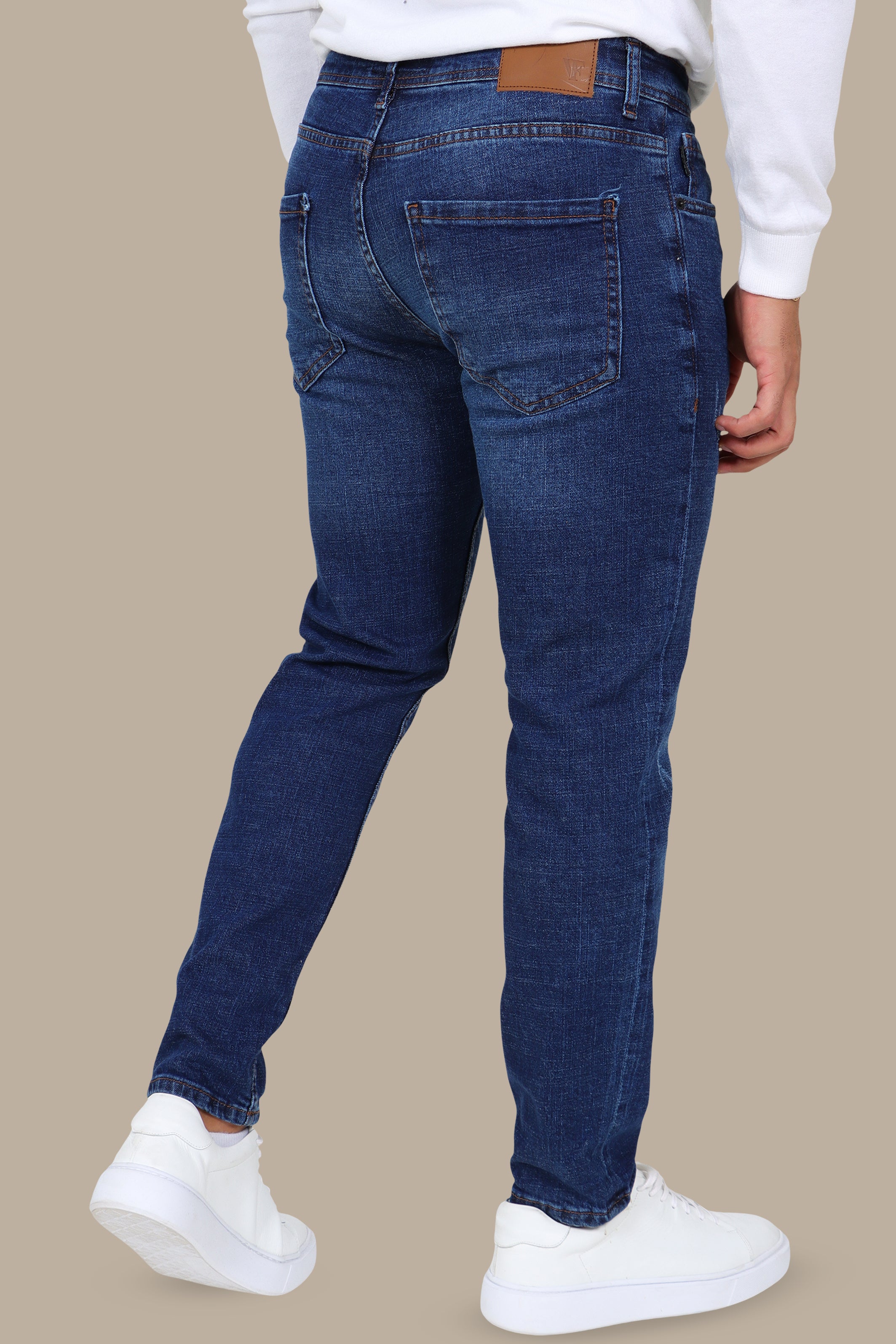 Washed Blue Slim Fit Jeans