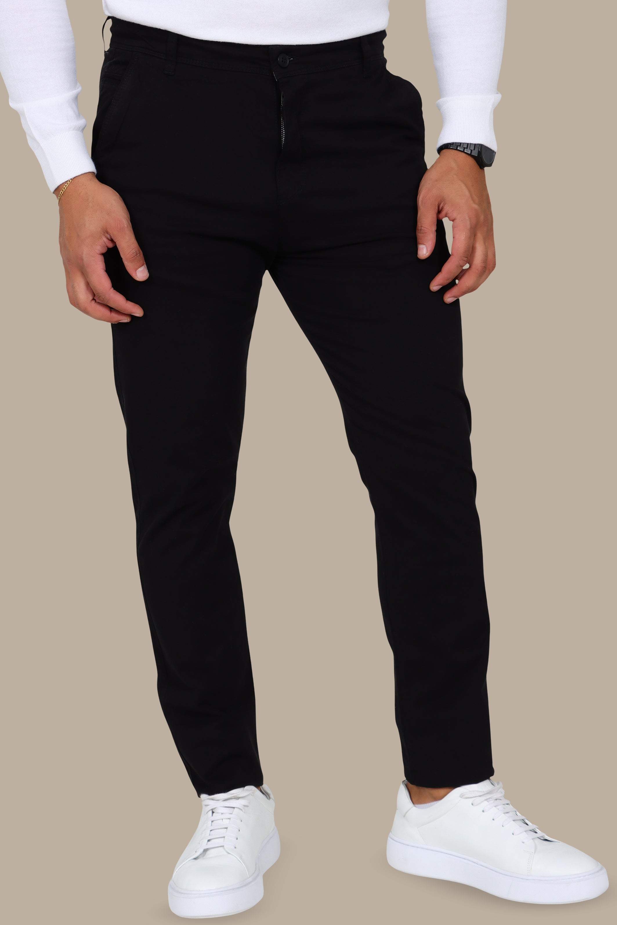 Basic Chino Plain Black