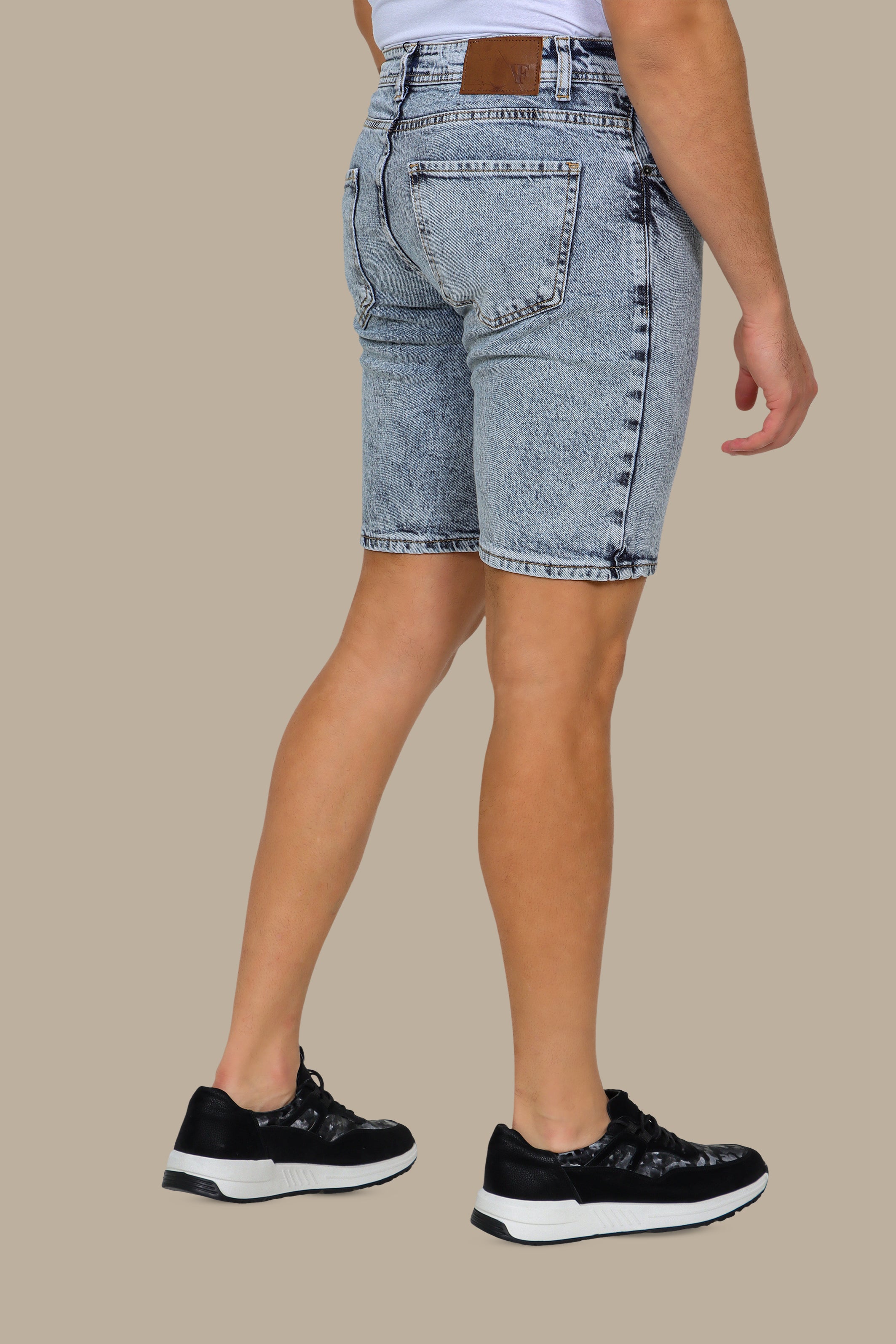 Navy Delavé Snow White Boyfriend Shorts