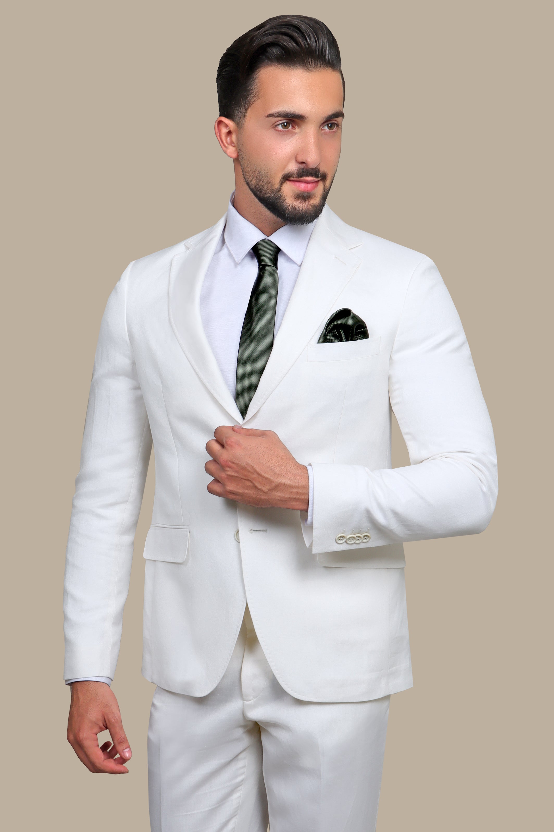 White Linen Suit