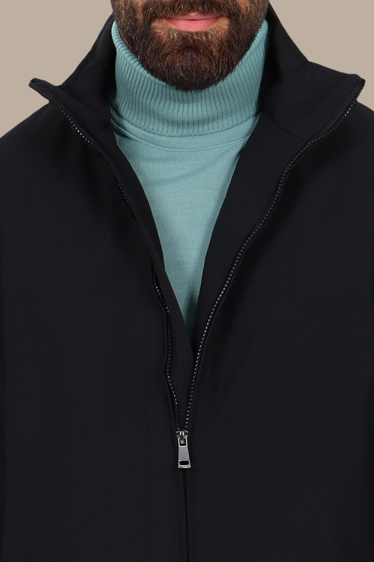 Oversized Short-Cut Jacket Black