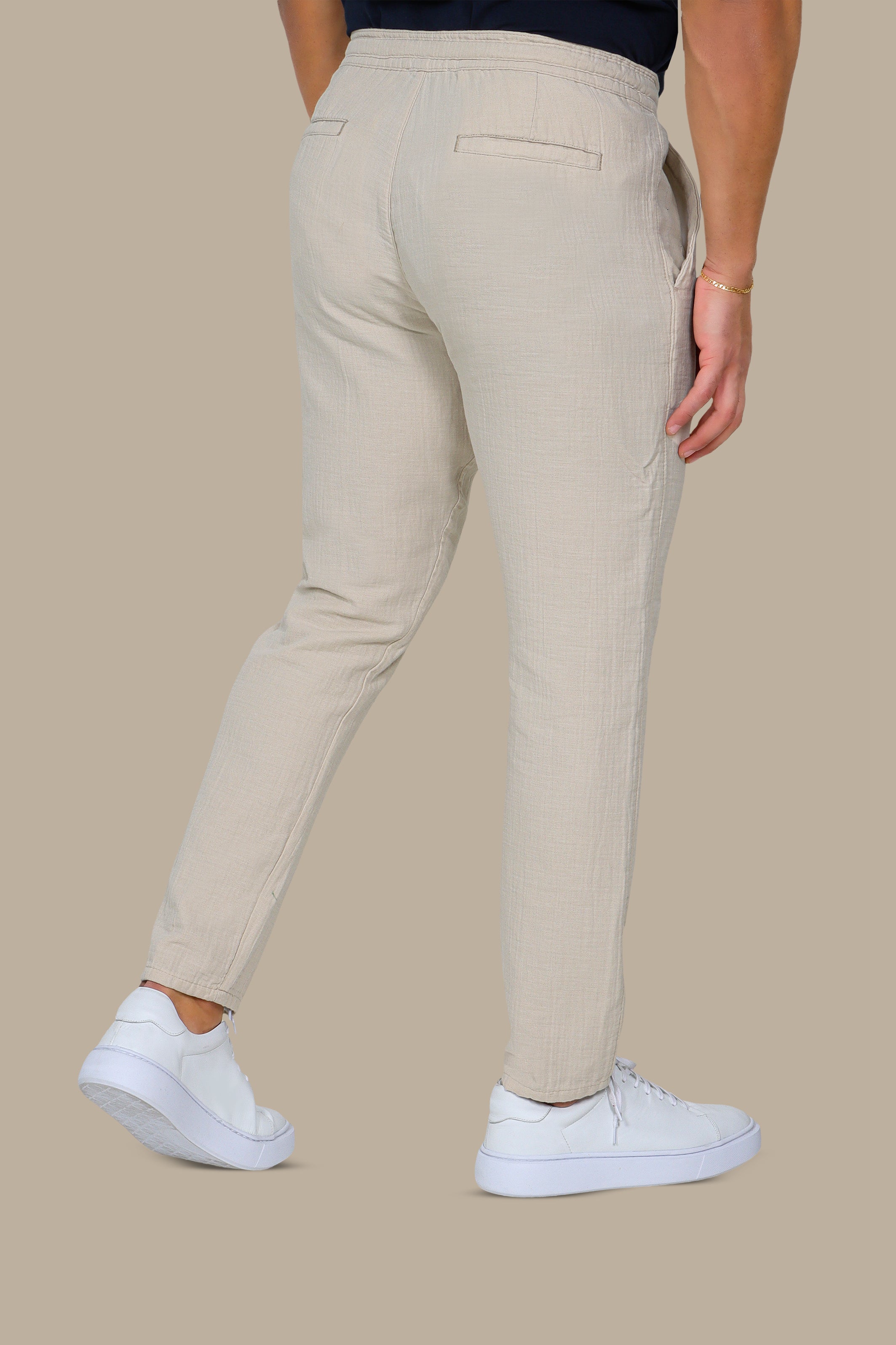 Classic Beige Linen Pant