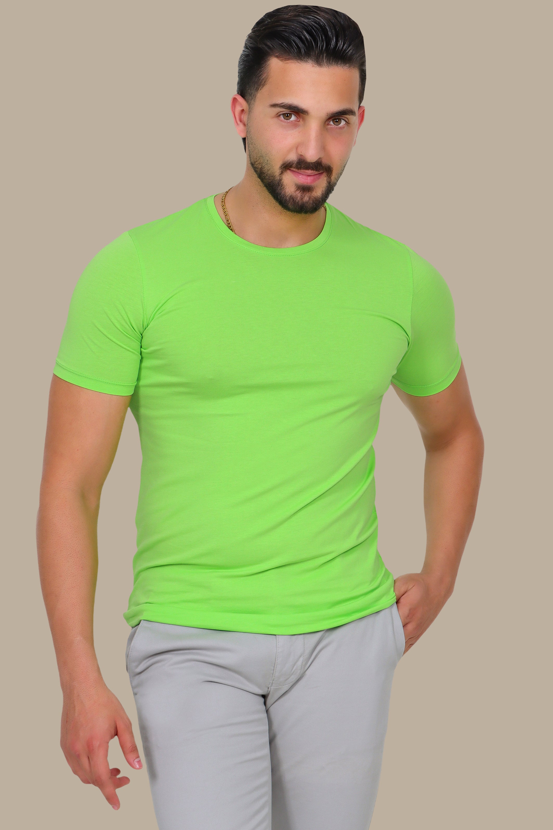 Pistache Glow: Fresh Basic T-Shirt