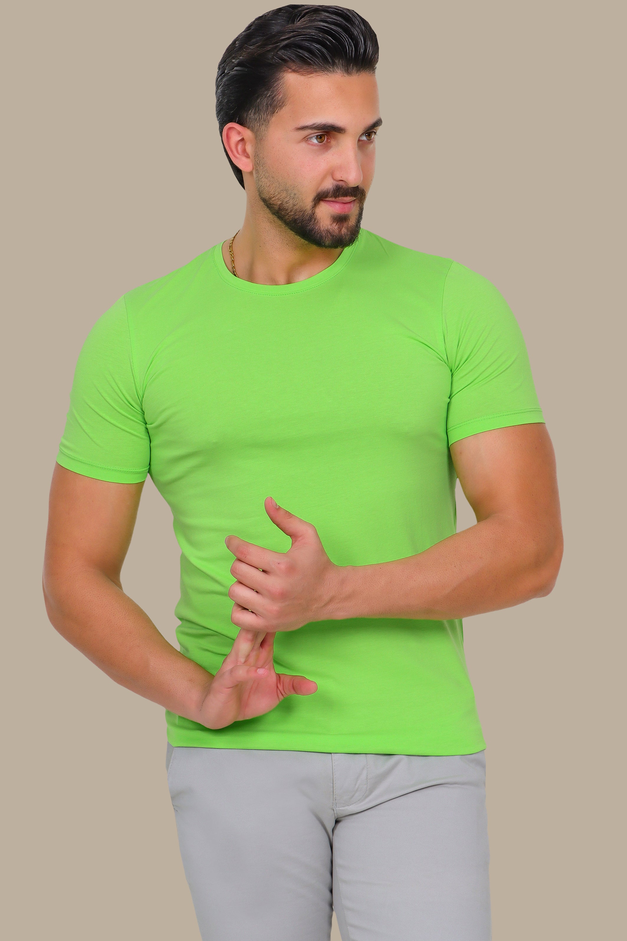 Pistache Glow: Fresh Basic T-Shirt