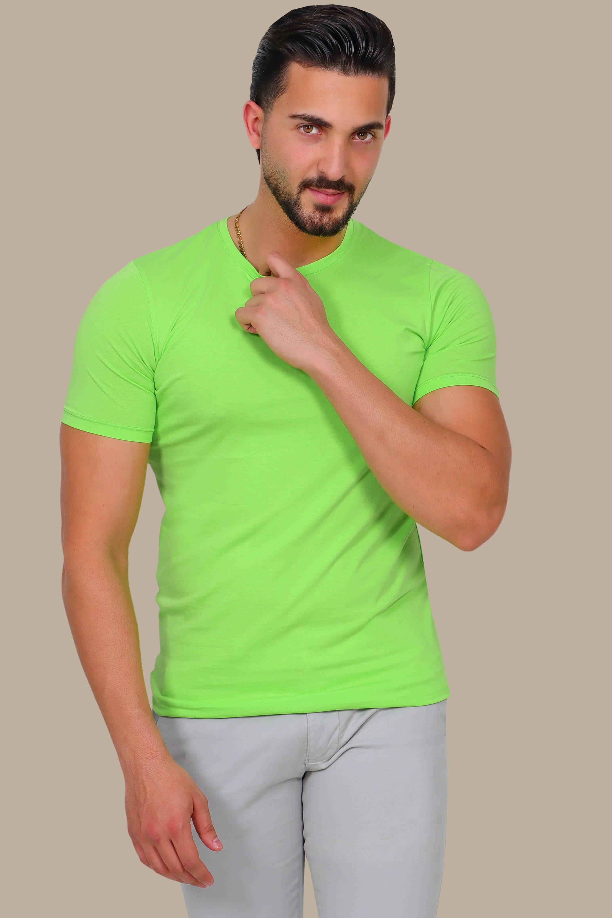 Pistache Glow: Fresh Basic T-Shirt