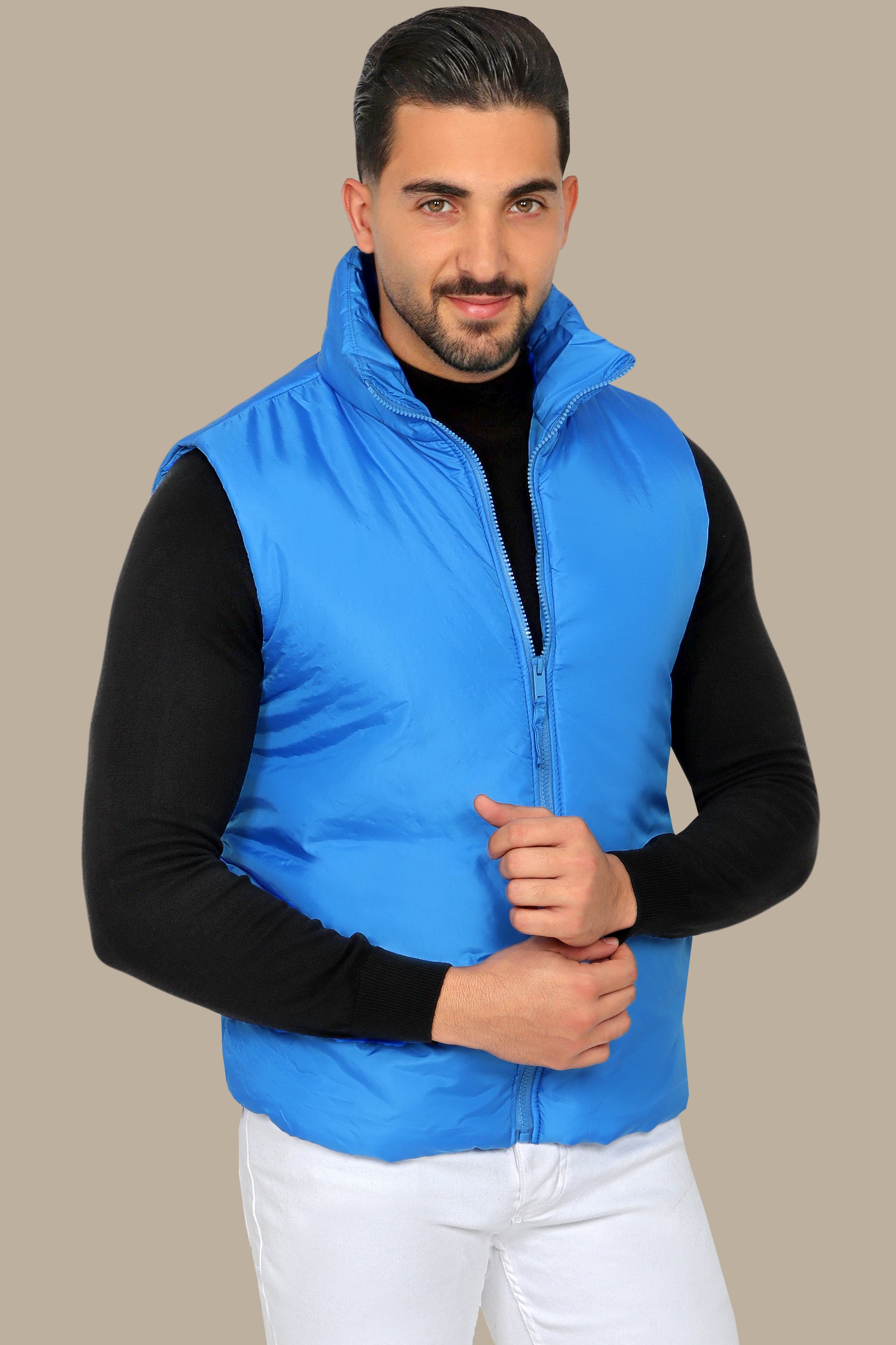 Blue Basic Vest