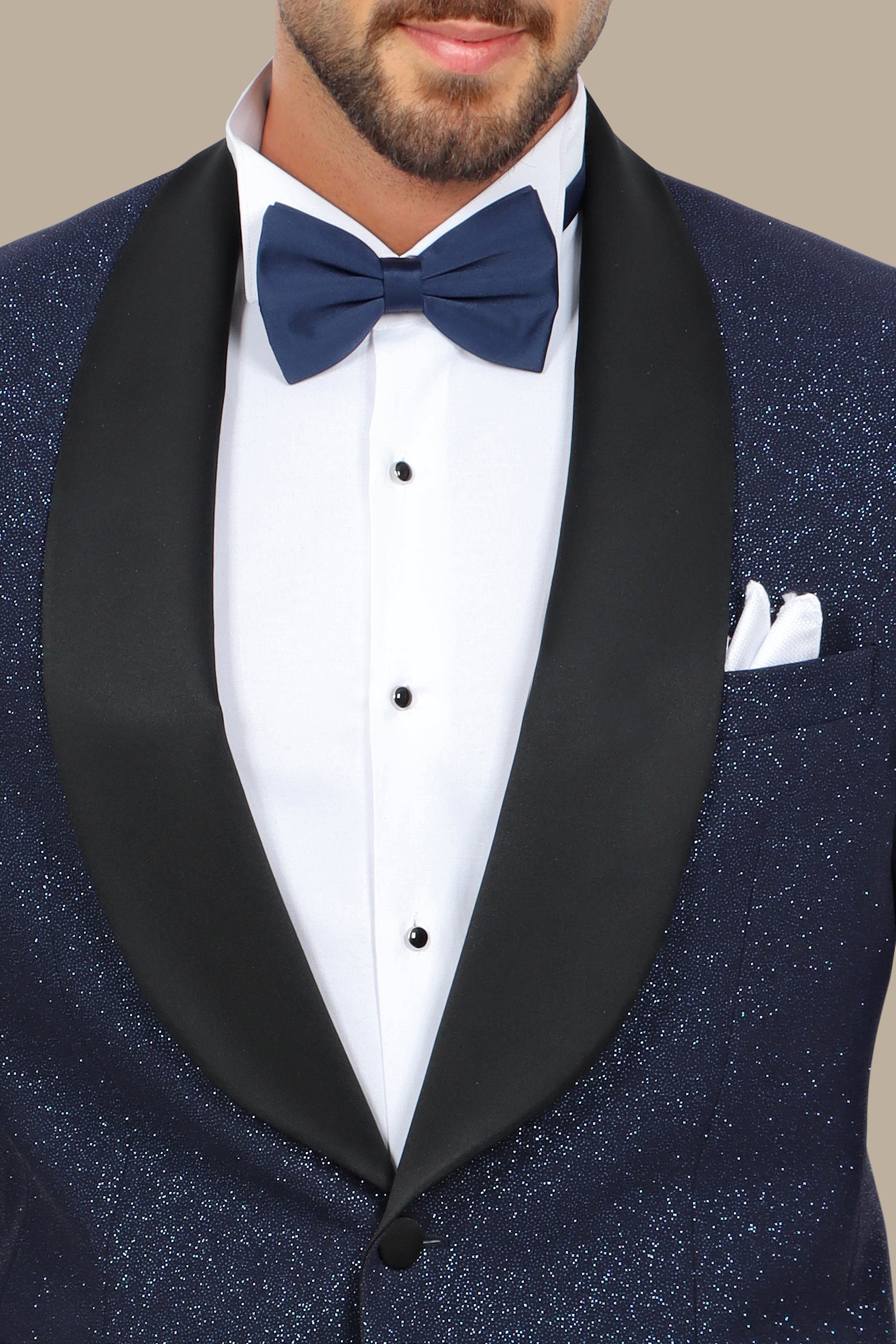 Navy Glitter Colchale Tuxedo FV Special Collection