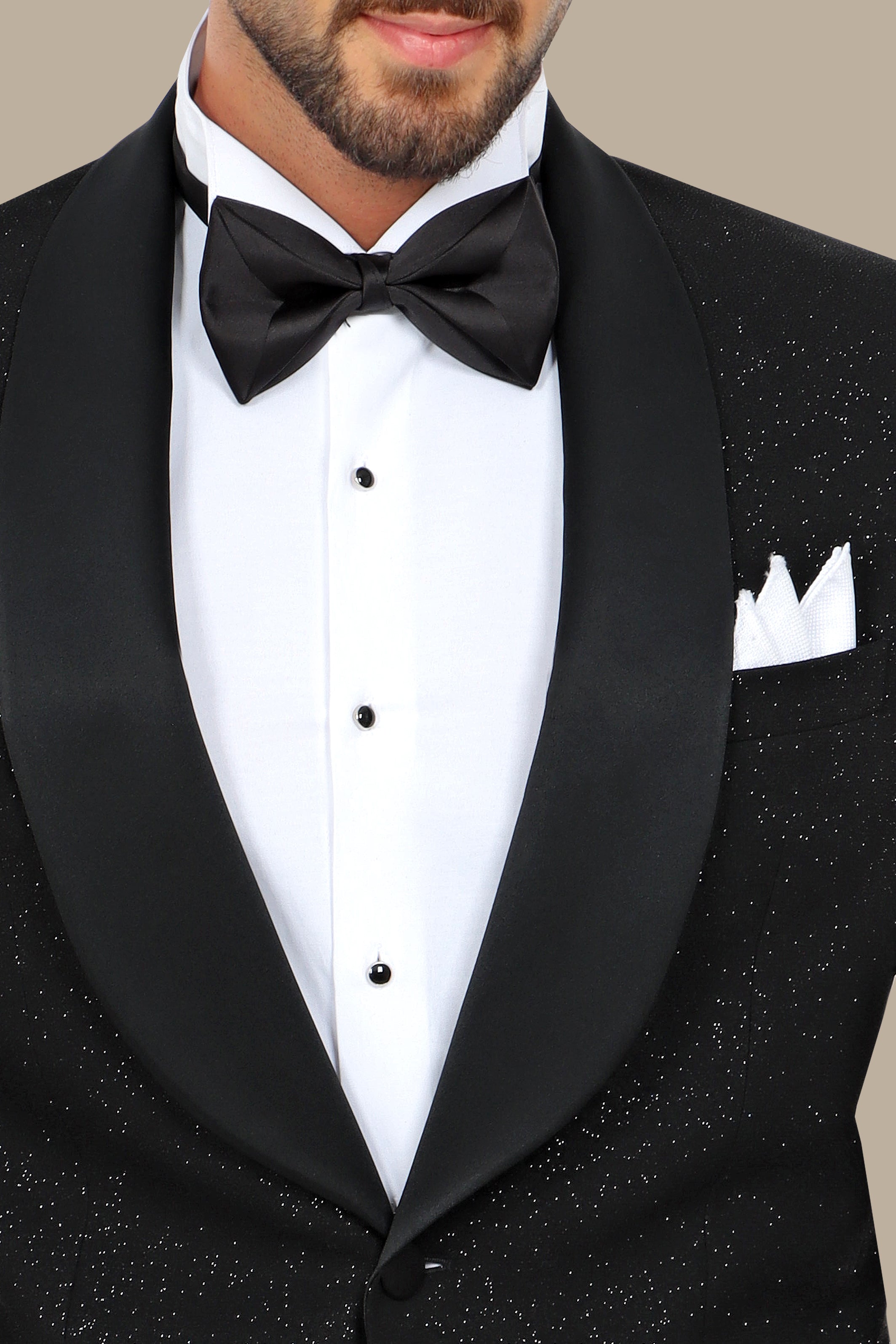 Black Glitter Colchale Tuxedo Fv special collection
