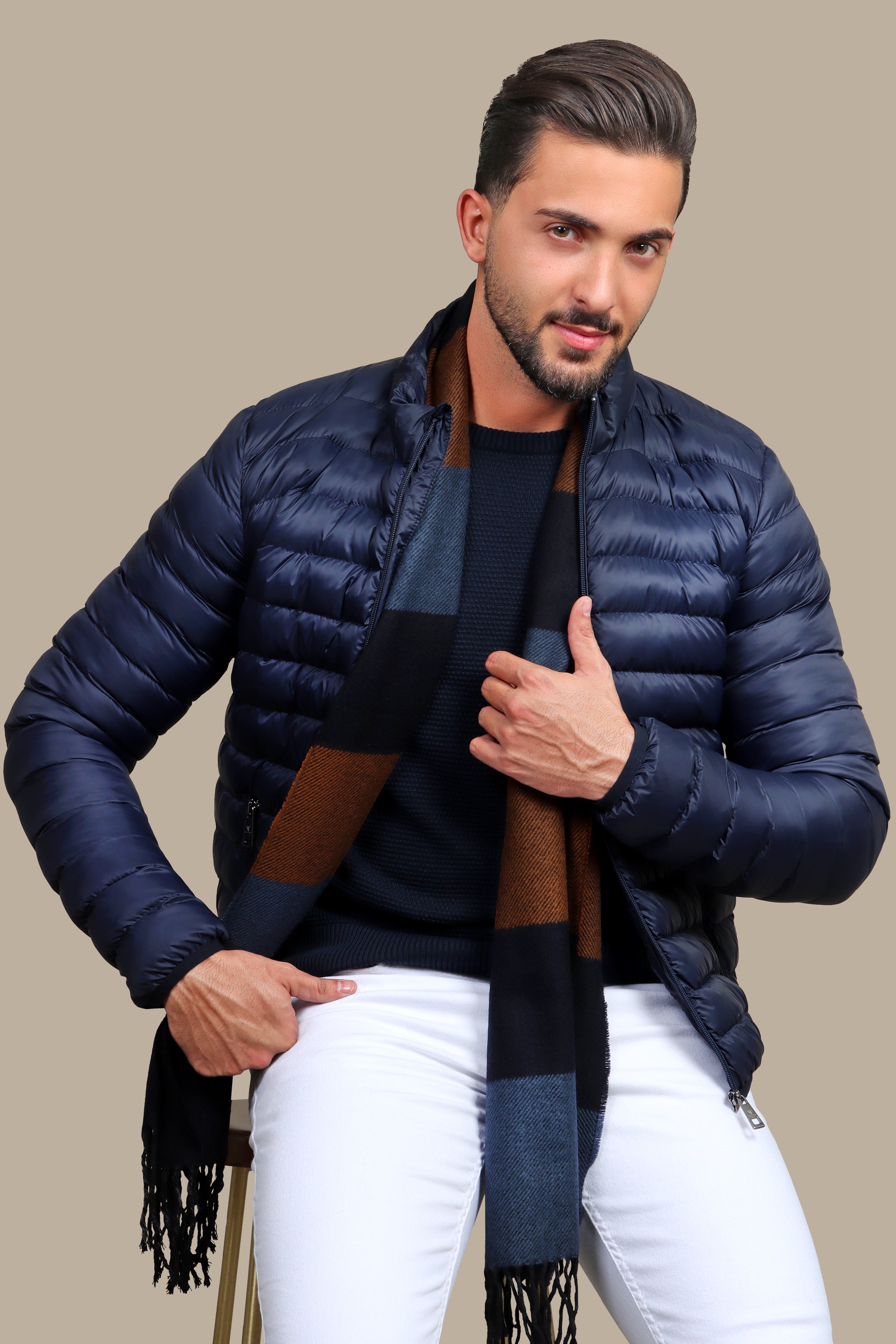 Navy Light Padded Jacket