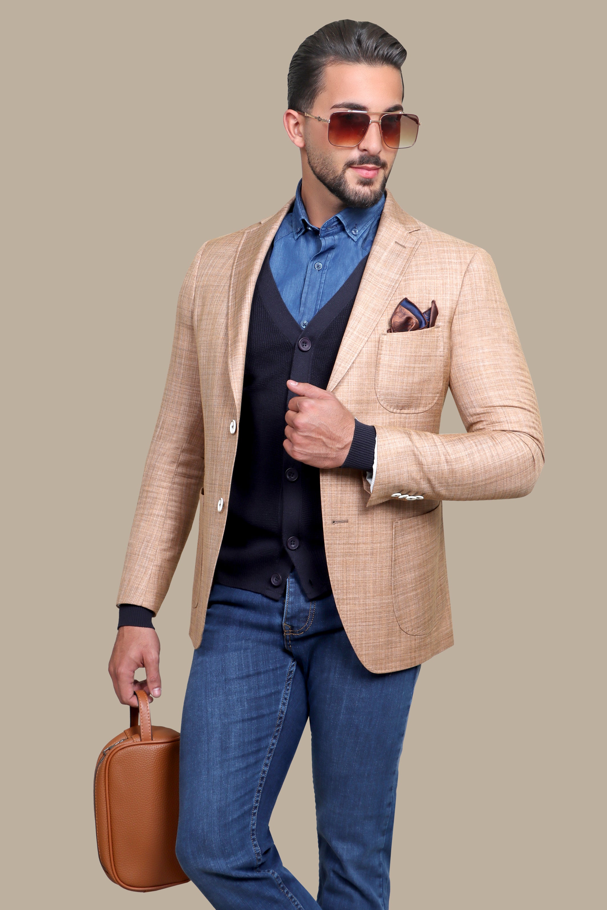 Blazer Fil a fil 3 Patch Pocket | Havan