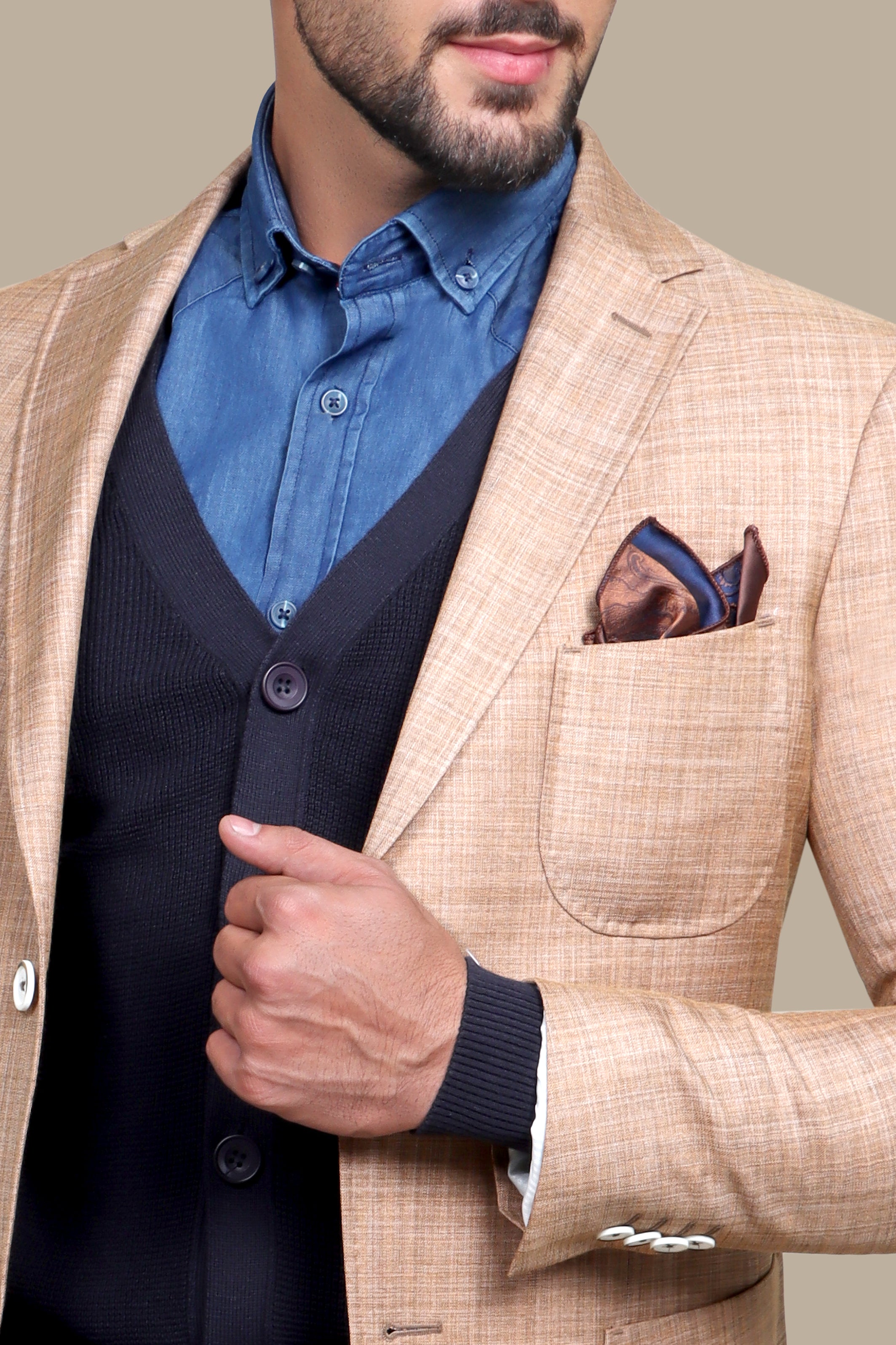 Blazer Fil a fil 3 Patch Pocket | Havan