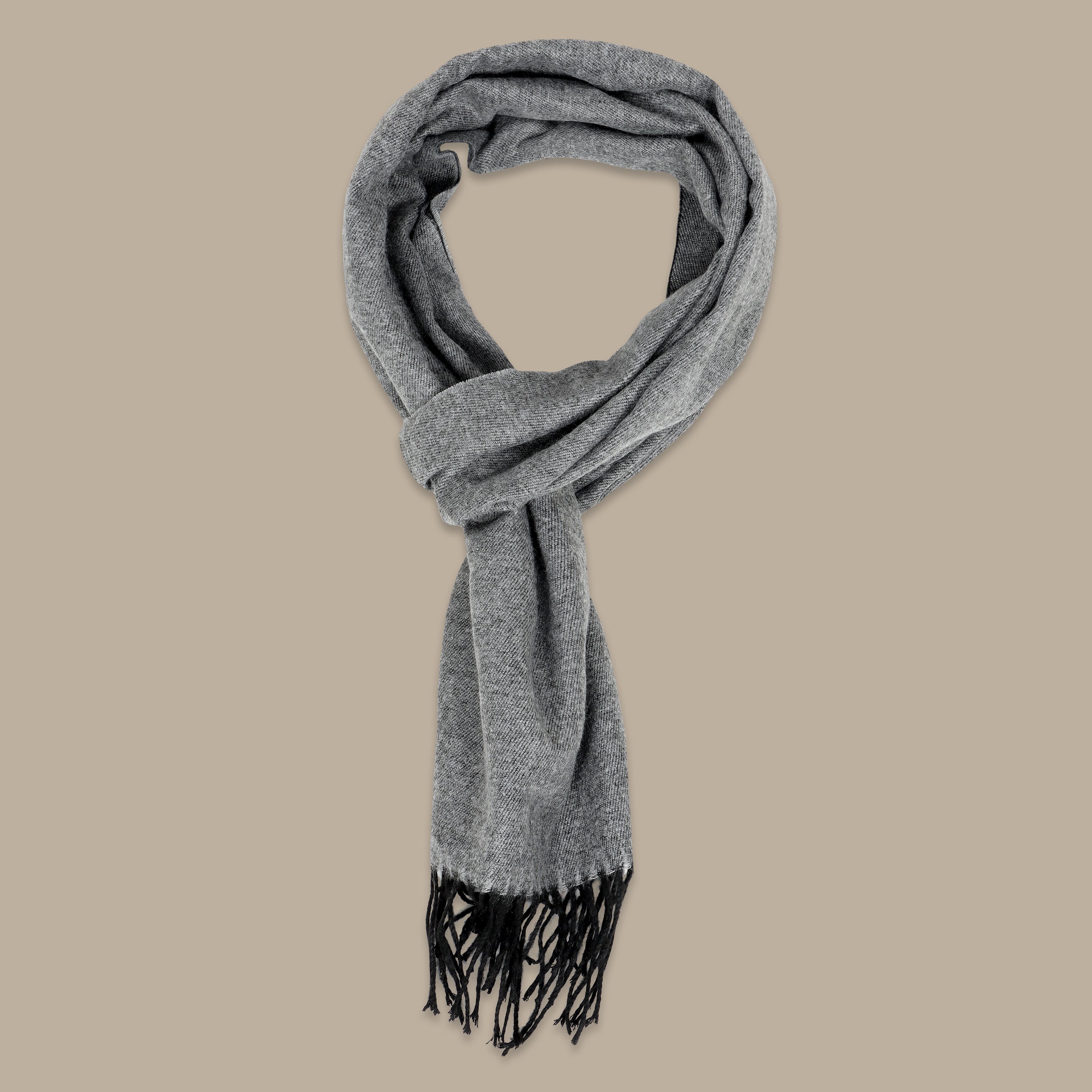 Double-Face Grey and Black Scarf