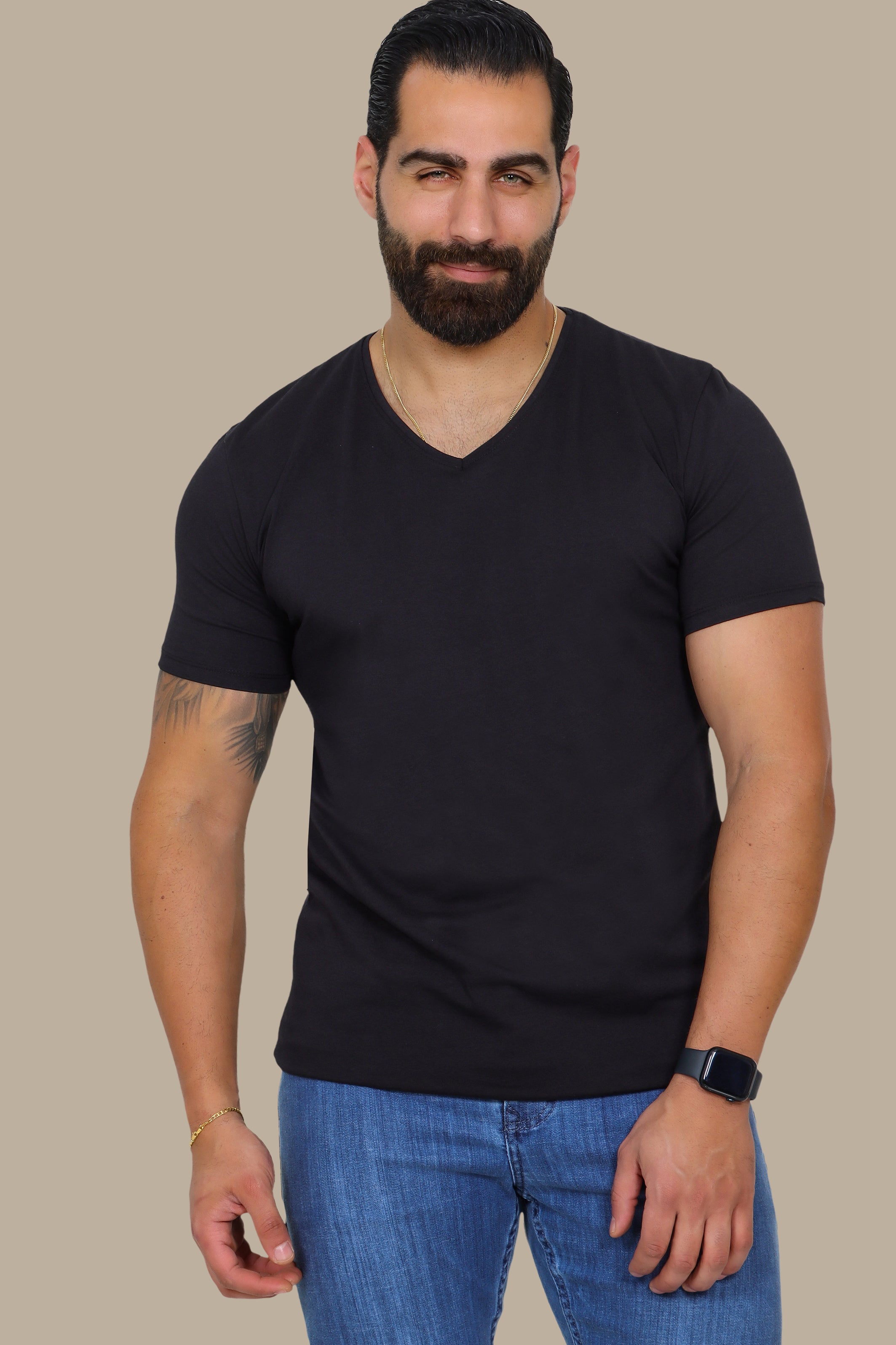 Black V-Neck T-Shirt: Timeless Basic