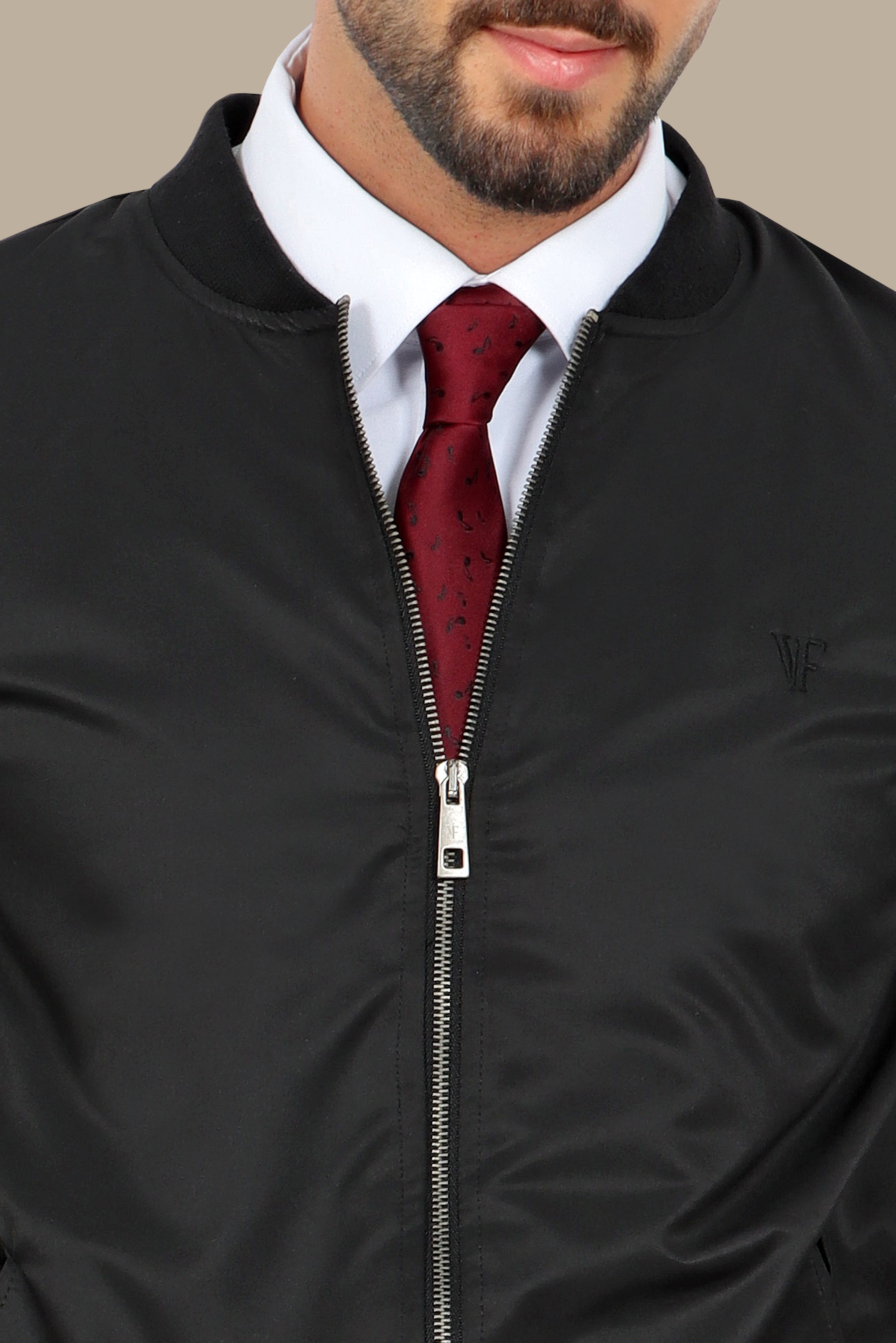 Black Waterproof Blouson Jacket