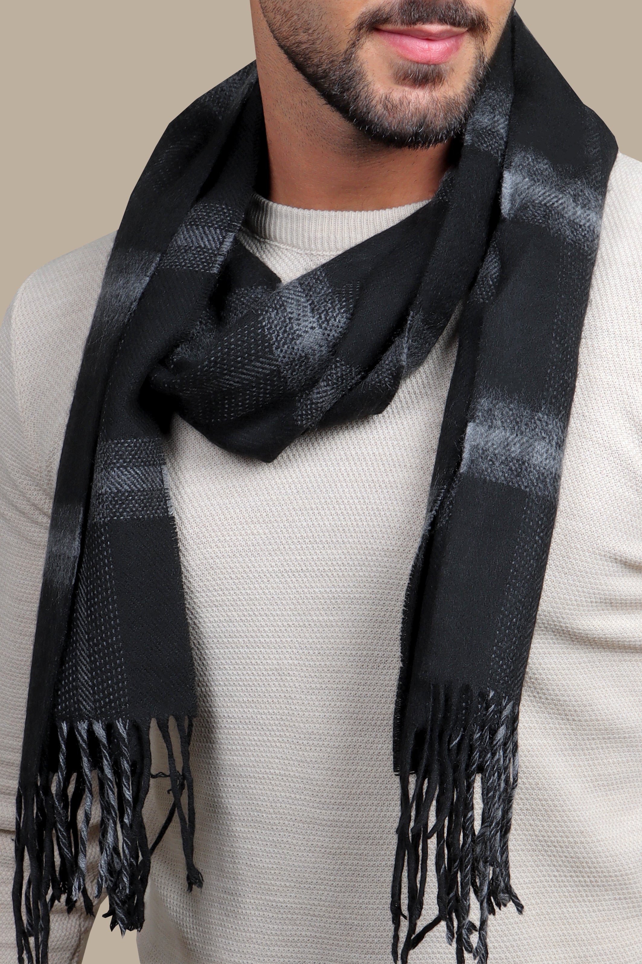 Scarf Designed Black