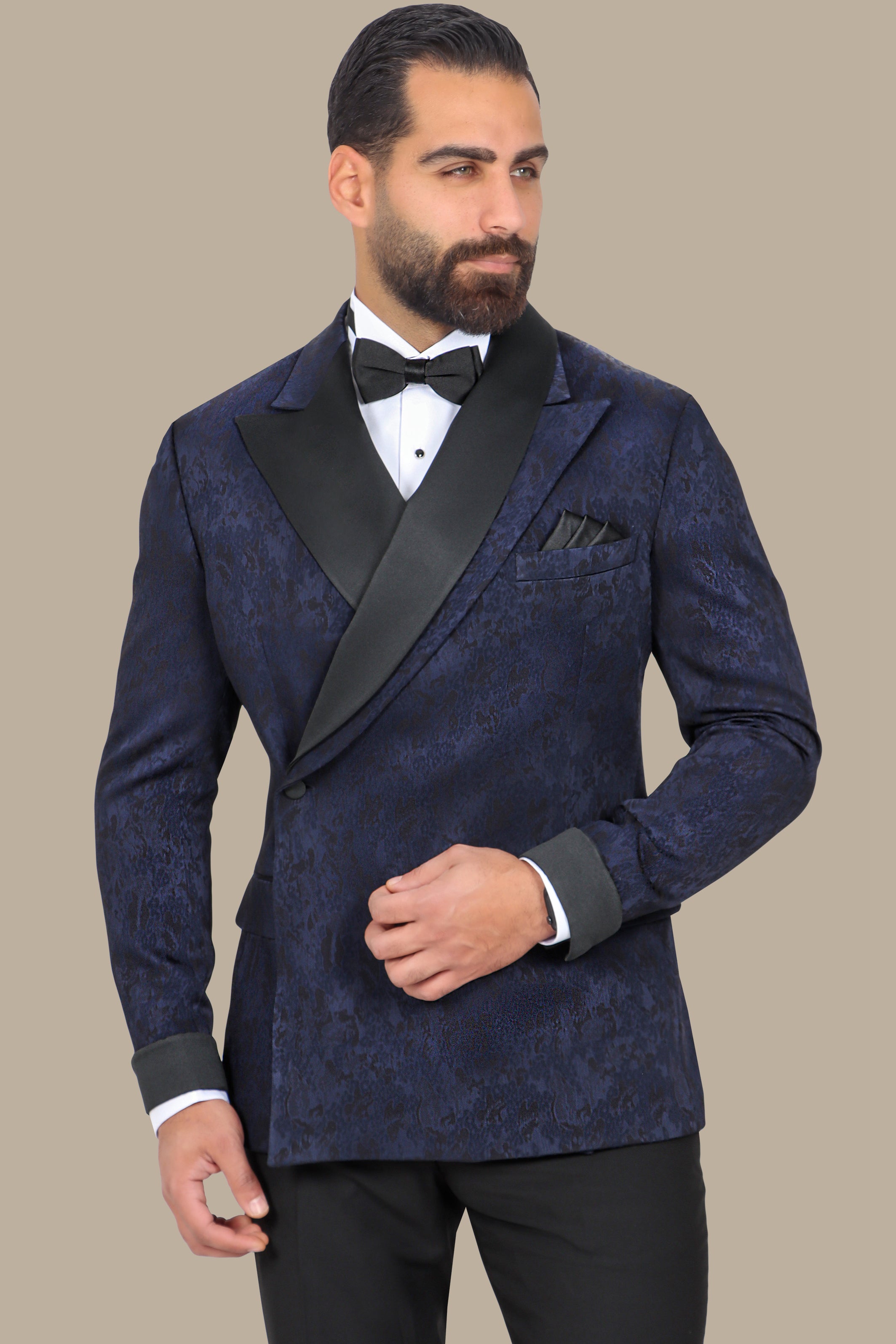 Navy Tuxedo with Peak Lapel