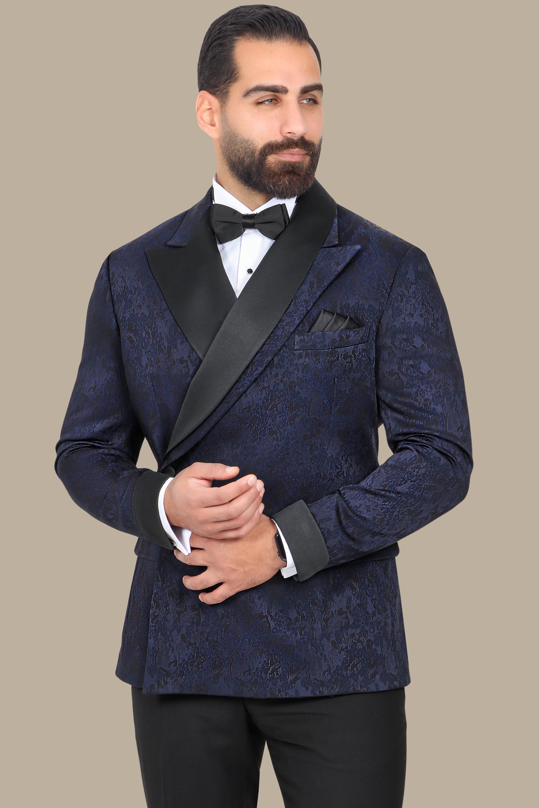 Navy Tuxedo with Peak Lapel