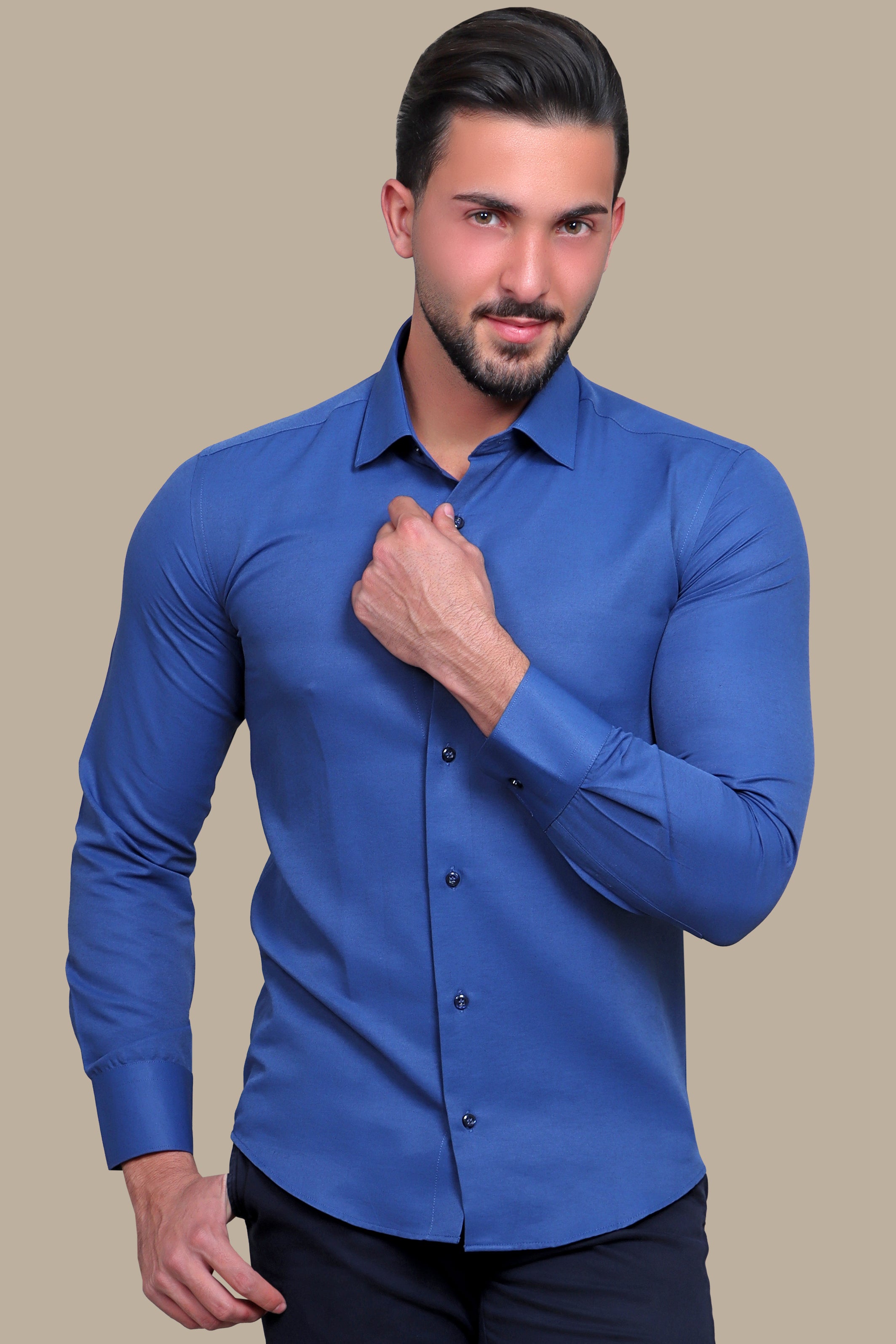 Shirt Chambray Slim Fit | Indigo