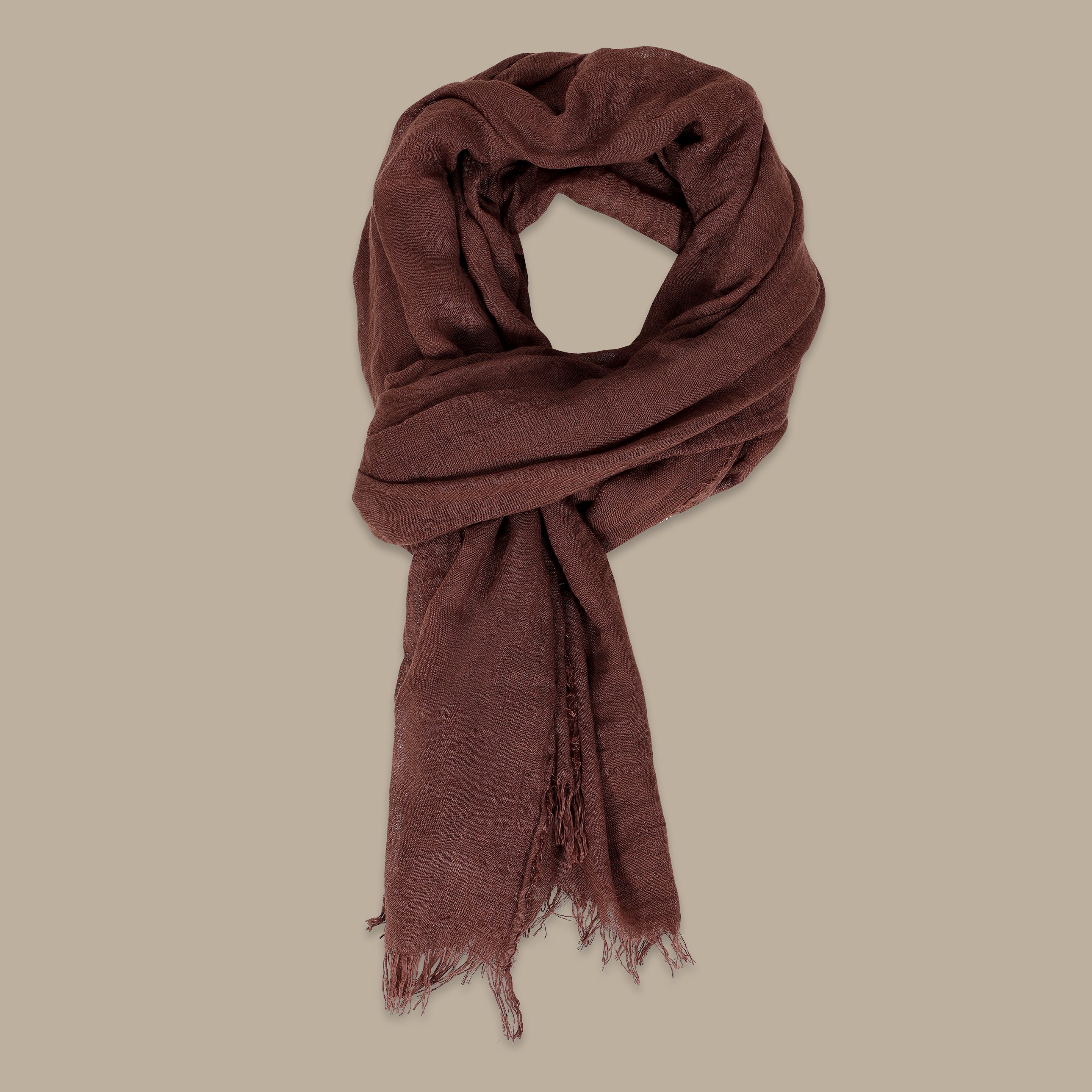 Plain Brown Scarf