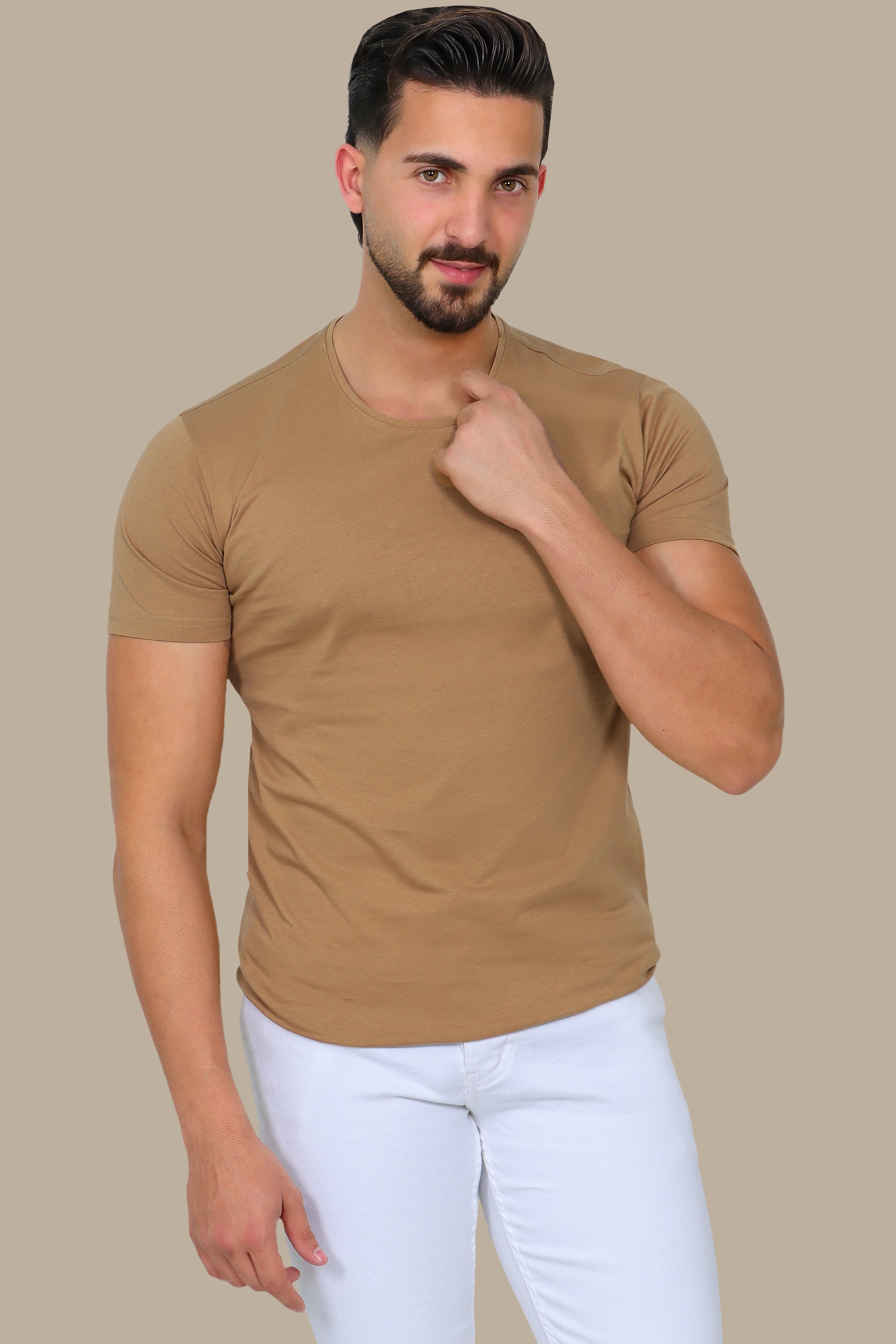 Havane Round Neck T-Shirt