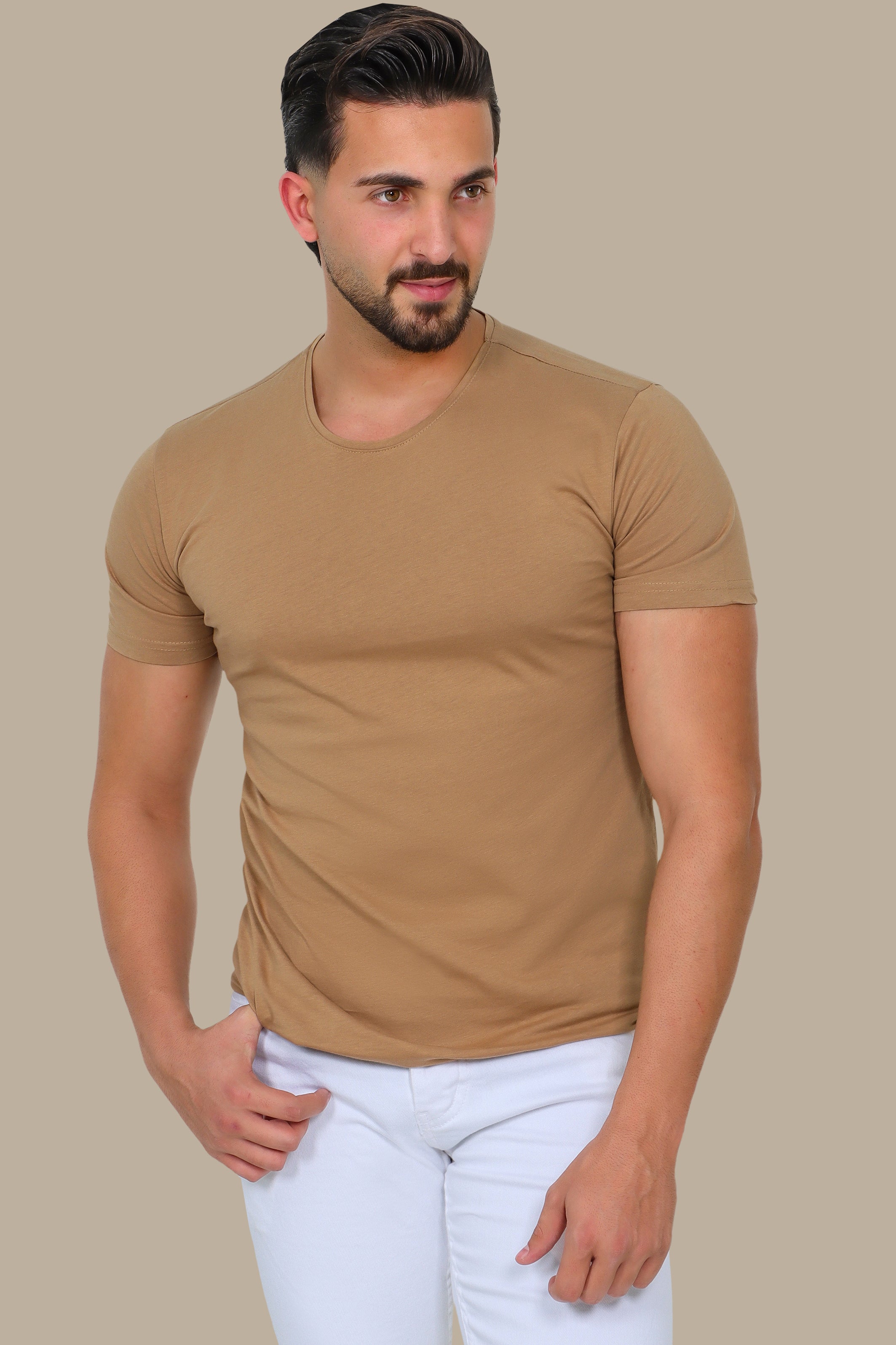 Havane Round Neck T-Shirt