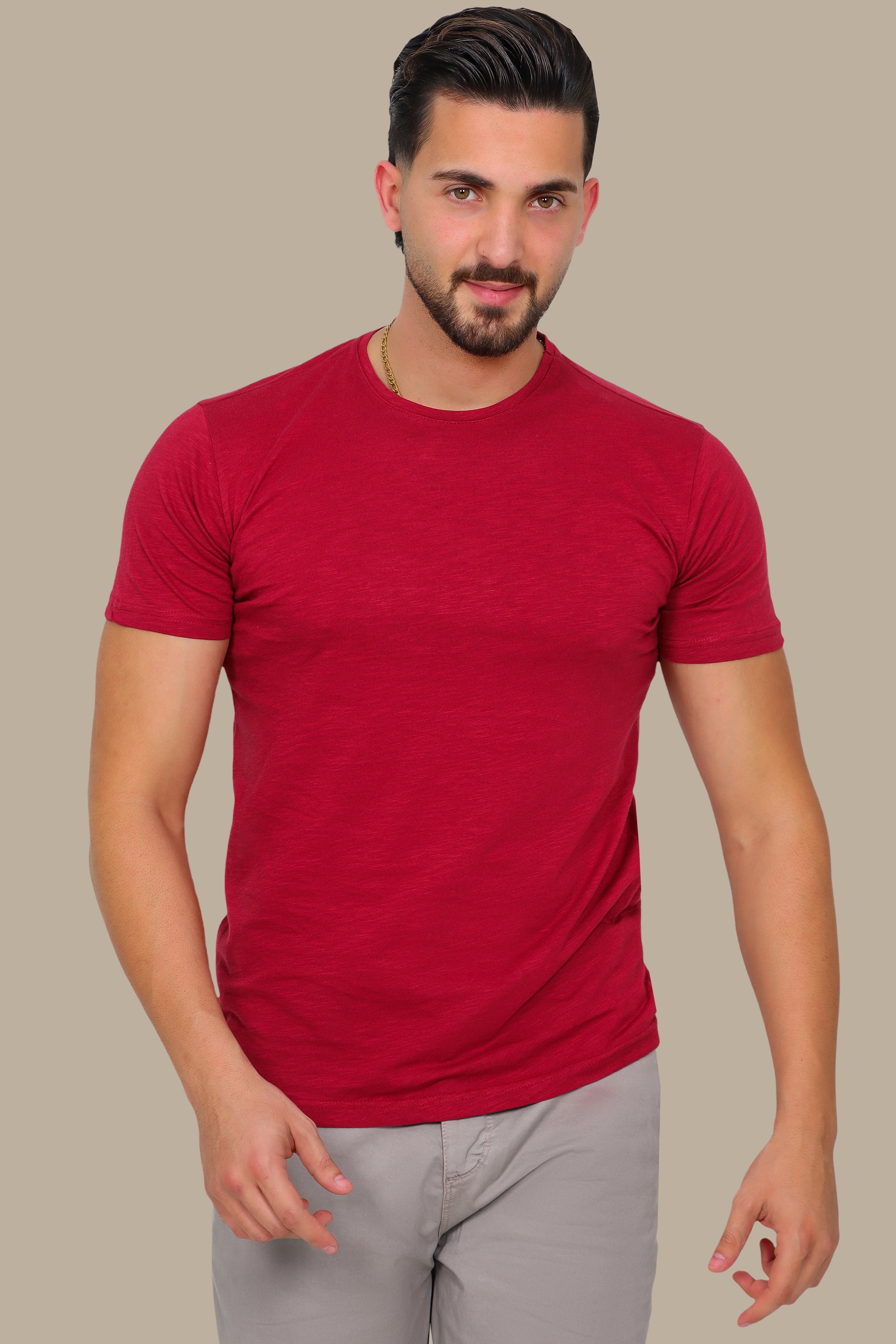 Red Round Neck T-Shirt