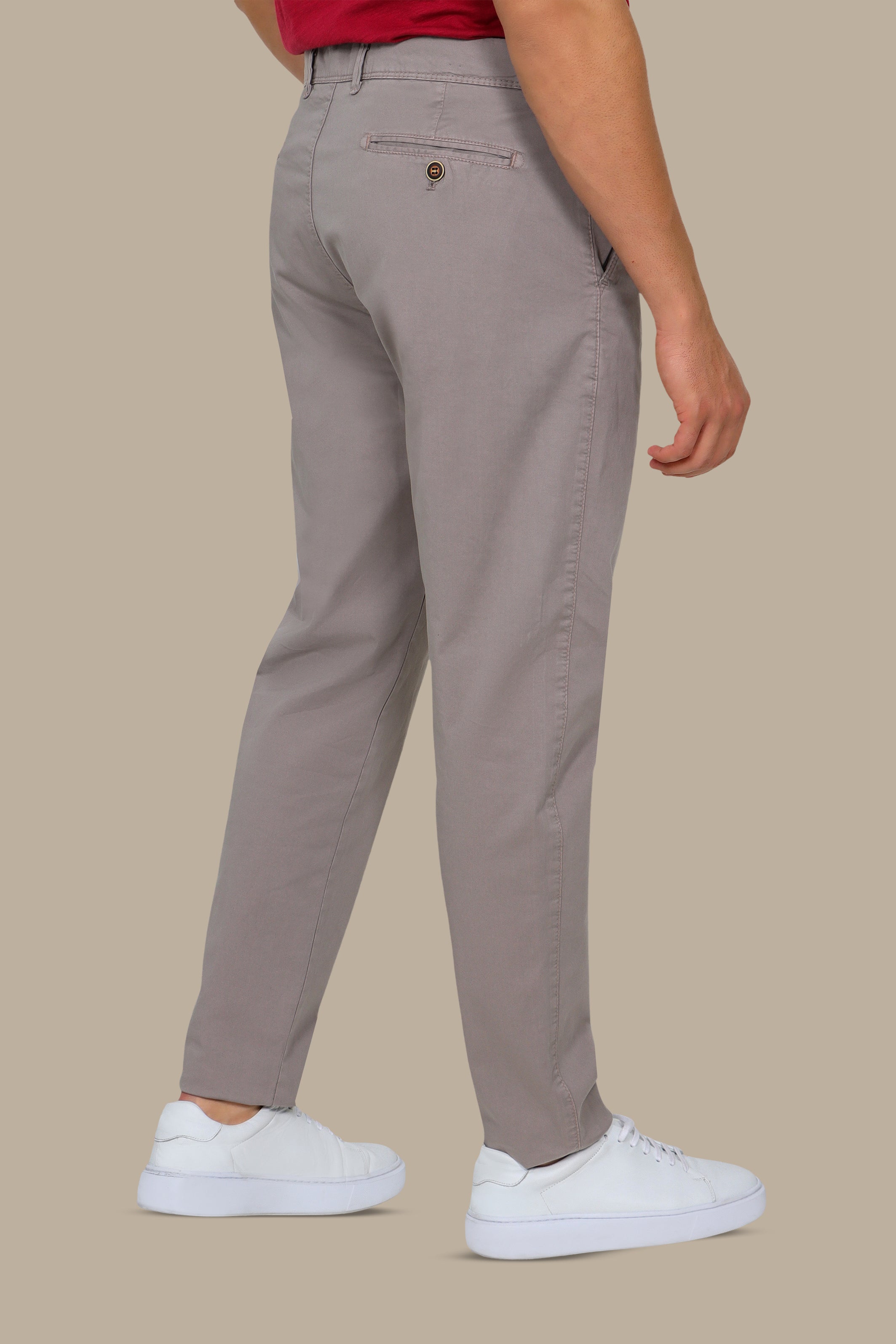 Light Brown Plain Chino Pants