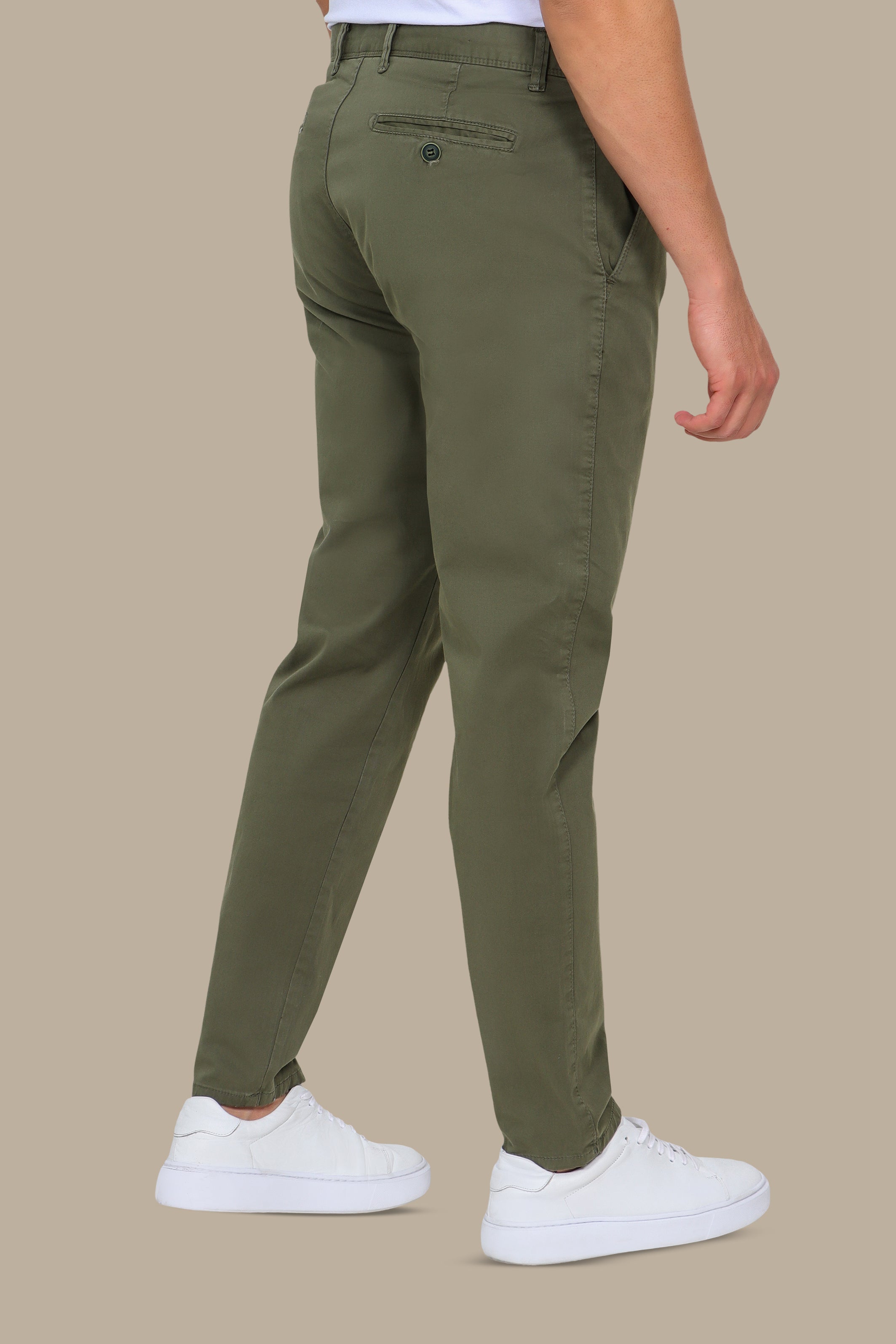 Khaki Plain Chinos