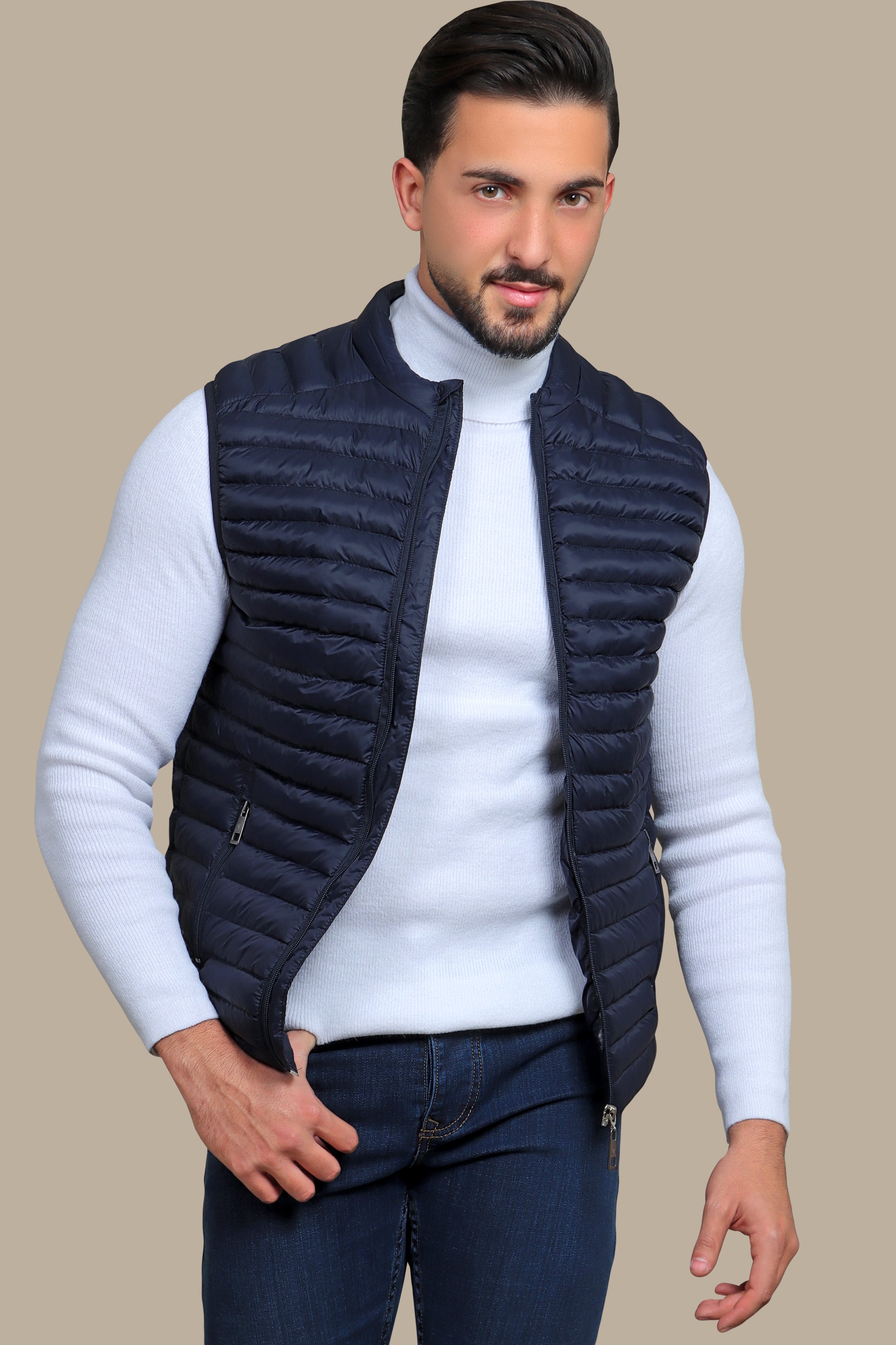 Puffer vest clearance navy