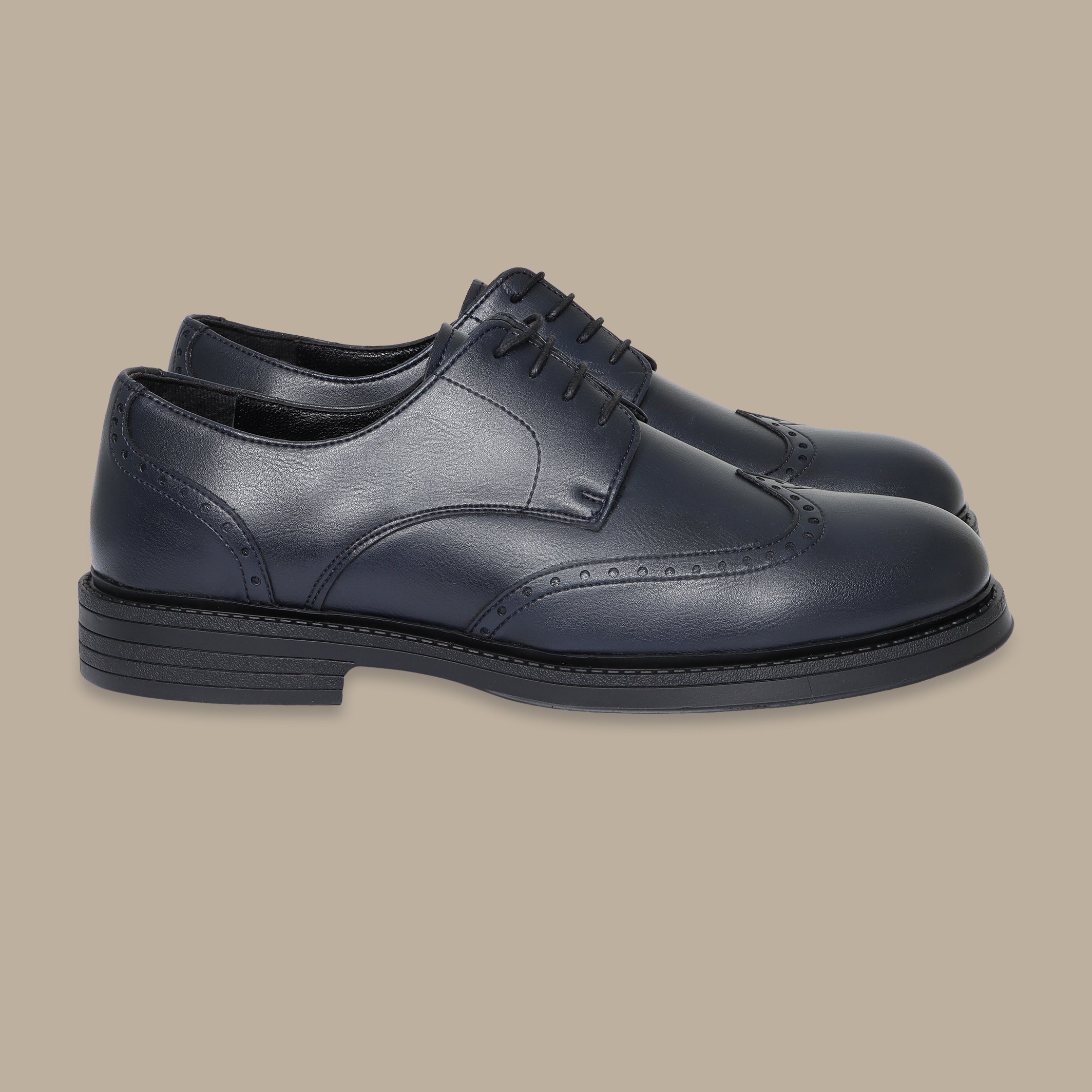 Smart English Loafers in Navy Leather