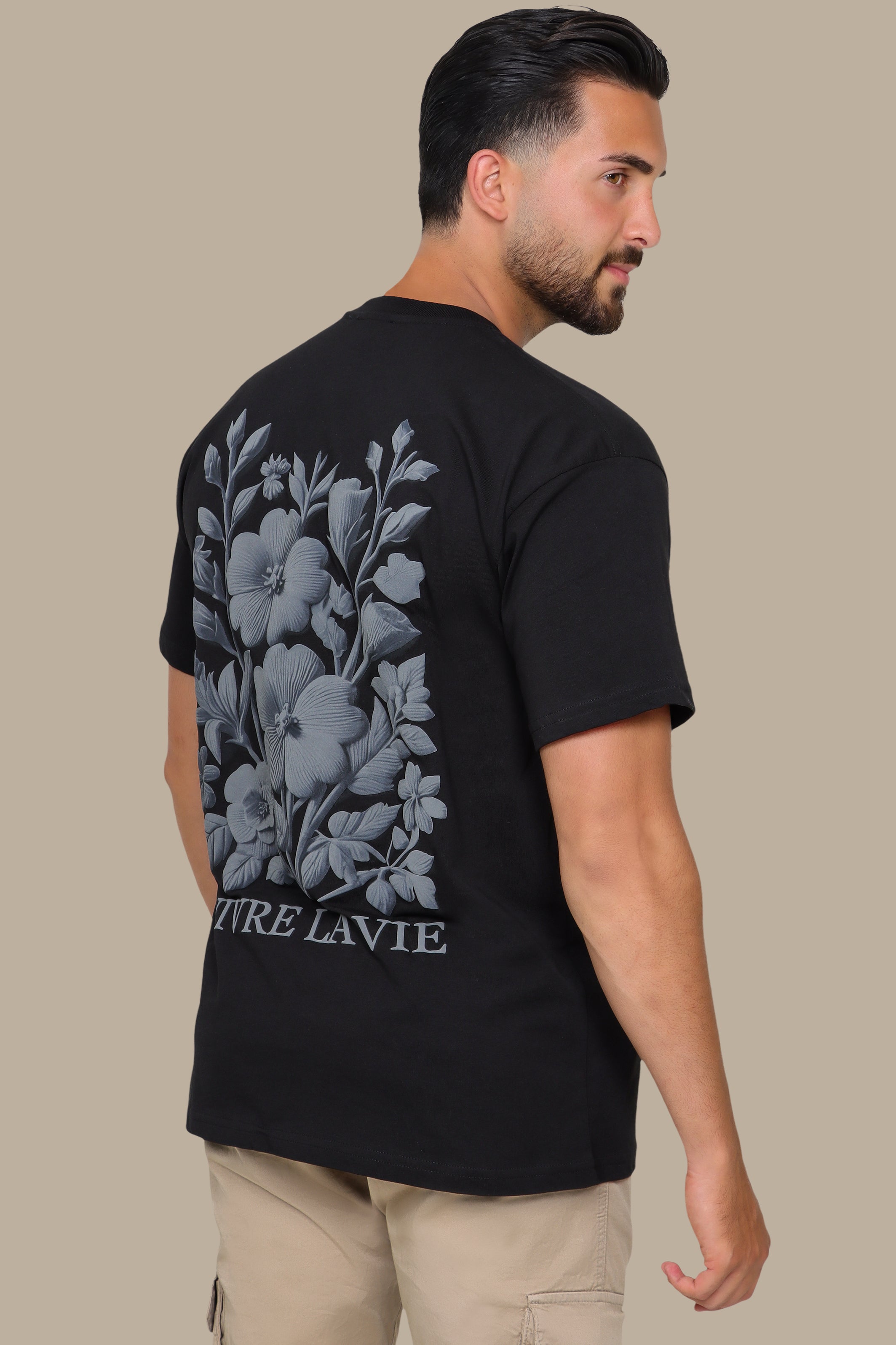 Oversized Printed T-Shirt – Vivre La Vie