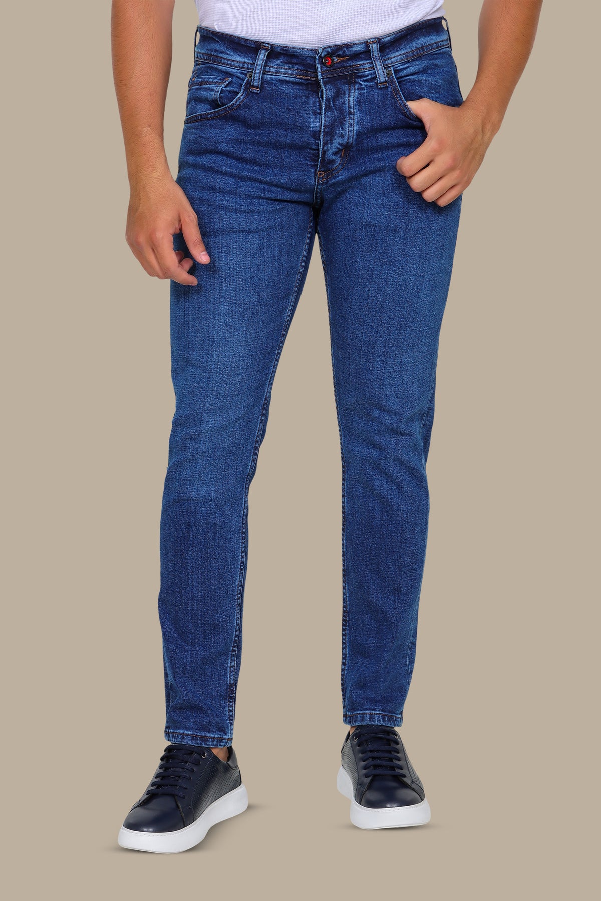 Regular Fit Blue Jeans